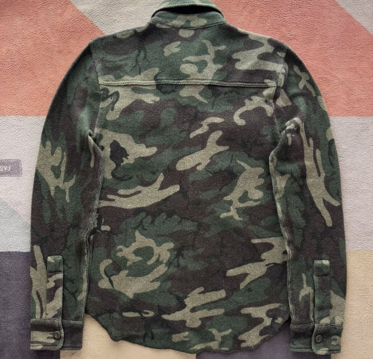 RRL Ralph Lauren Ralph Lauren Double RL Camouflage Knit Shirt K22 Size US S / EU 44-46 / 1 - 2 Thumbnail