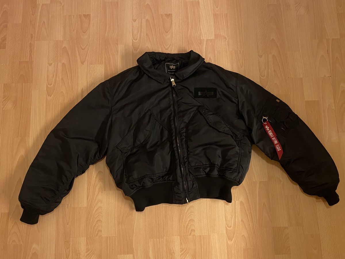 Alpha Industries × Vintage Vintage Alpha Industries CWU Intermediate Bomber Jacket Size US L / EU 52-54 / 3 - 2 Thumbnail