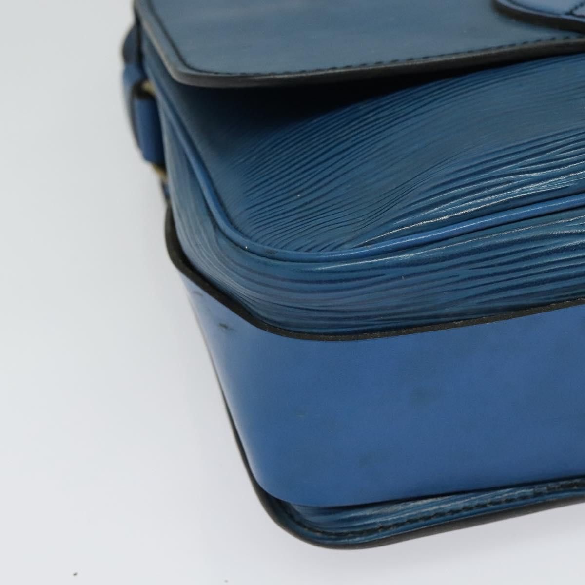 Louis Vuitton LOUIS VUITTON Epi Cartouchiere MM Shoulder Bag Blue M52245 Size ONE SIZE - 14 Thumbnail