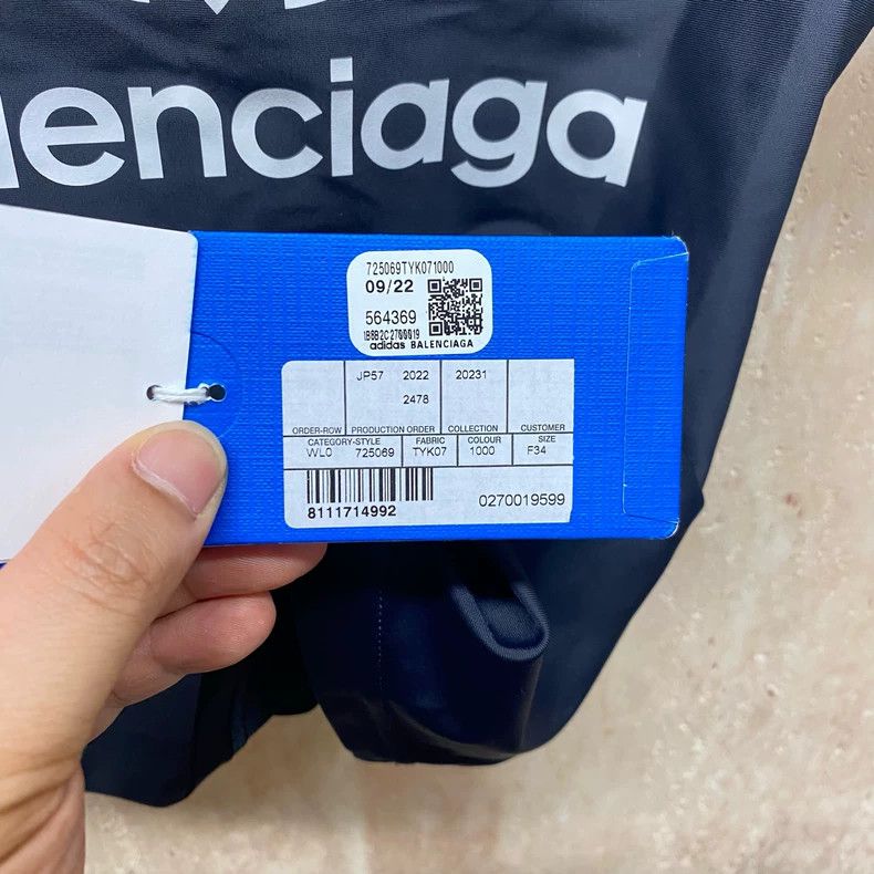 Balenciaga Balenciaga size 34 Adidas co-branded black logo cycling su Size XS / US 0-2 / IT 36-38 - 5 Thumbnail