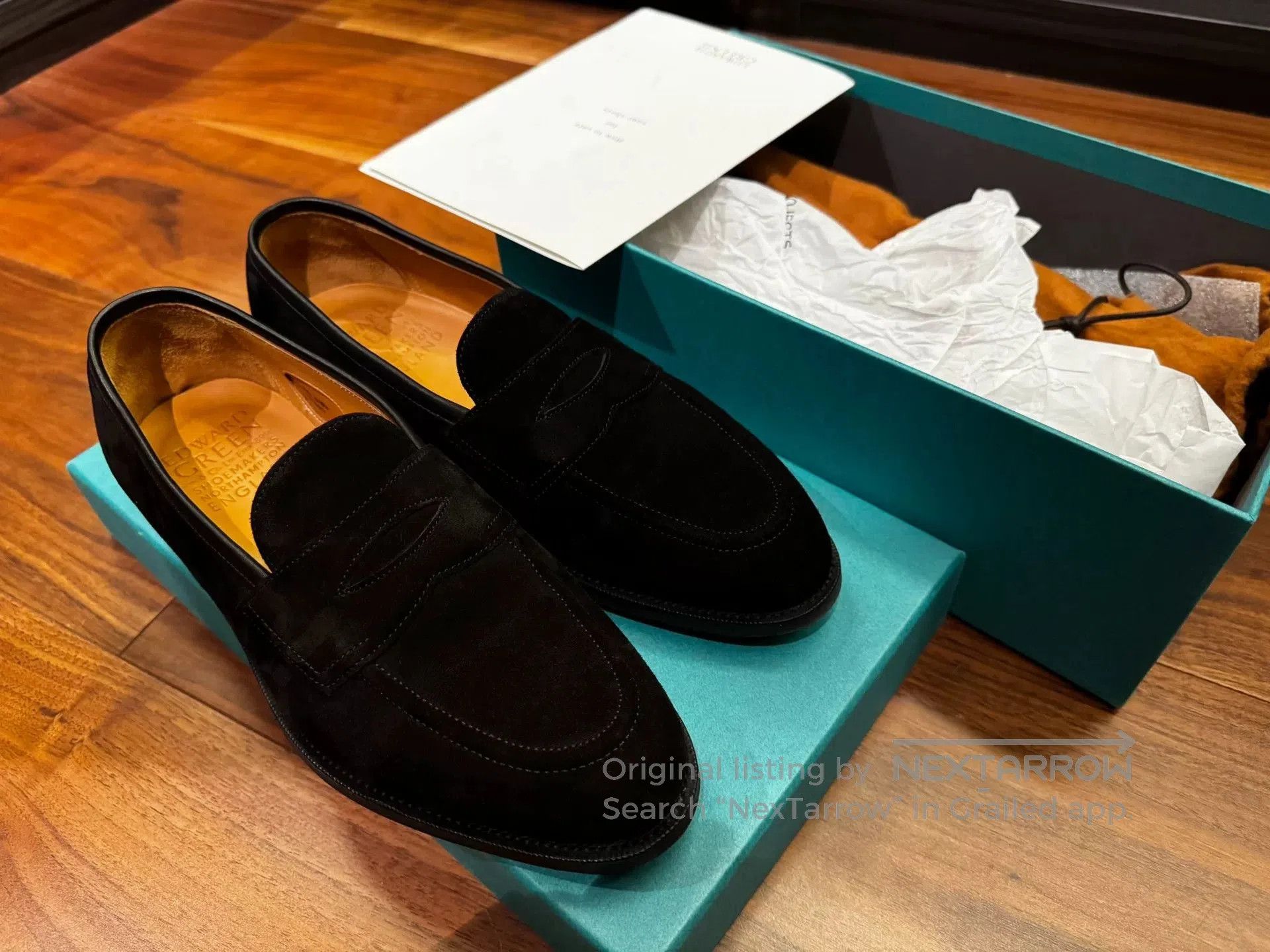 Edward Green Edward Green 184 Last 6E Black Suede. Size US 6 / EU 39 - 1 Thumbnail
