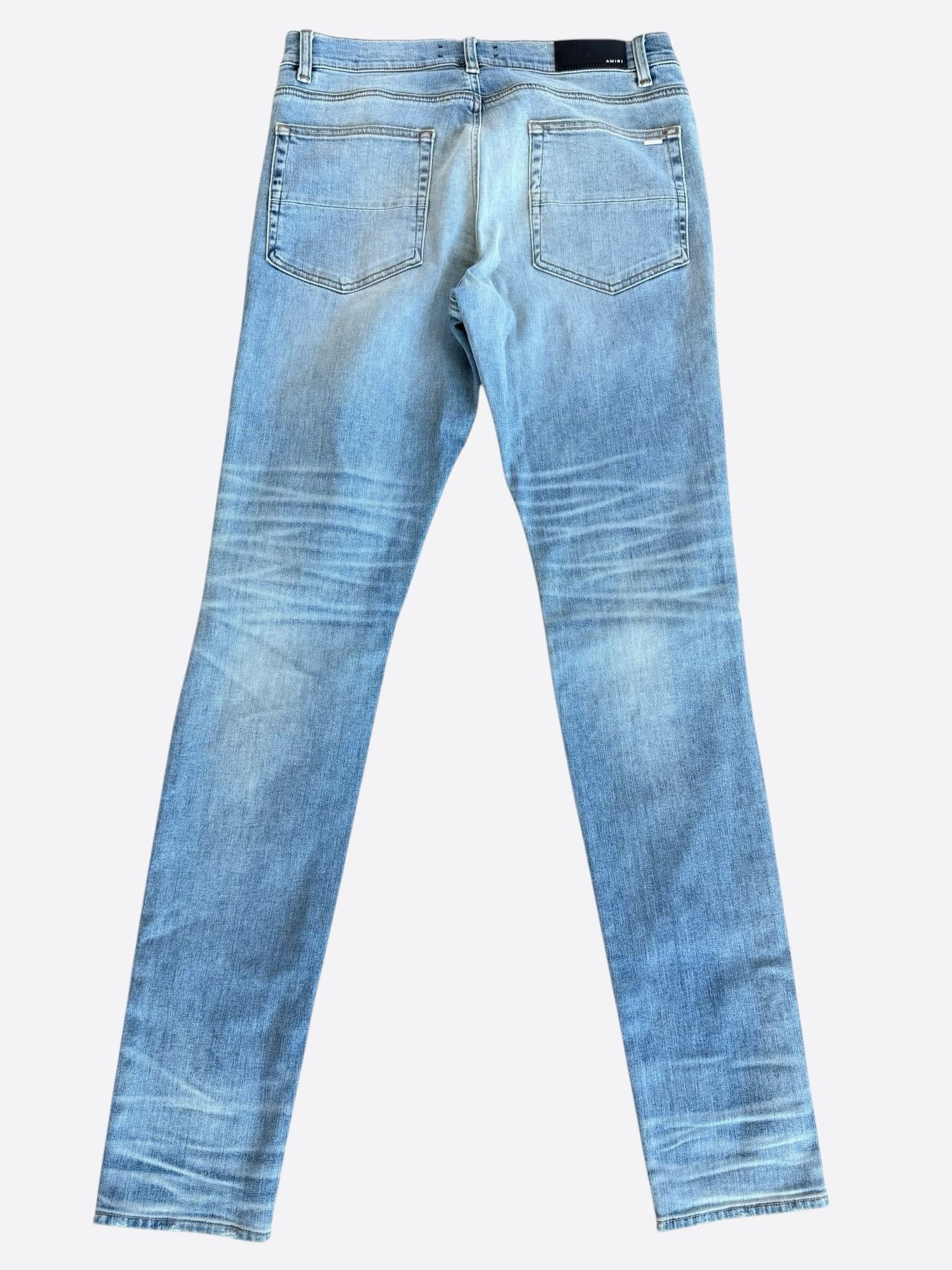 Amiri Amiri Clay Indigo Multicolor Tie-Dye Patch Thrasher Jeans Size US 36 / EU 52 - 2 Thumbnail