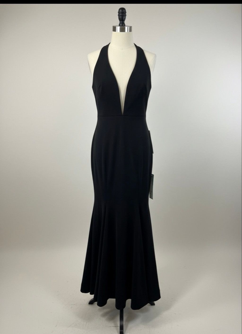 Other Women's Jump Apparel Black Halter Prom Dress Juniors 7/8 Size M / US 6-8 / IT 42-44 - 5 Thumbnail