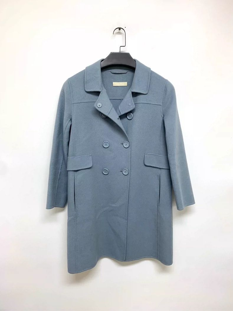 Max Mara Max Mara Haze Blue Coat Size S / US 4 / IT 40 - 1 Thumbnail