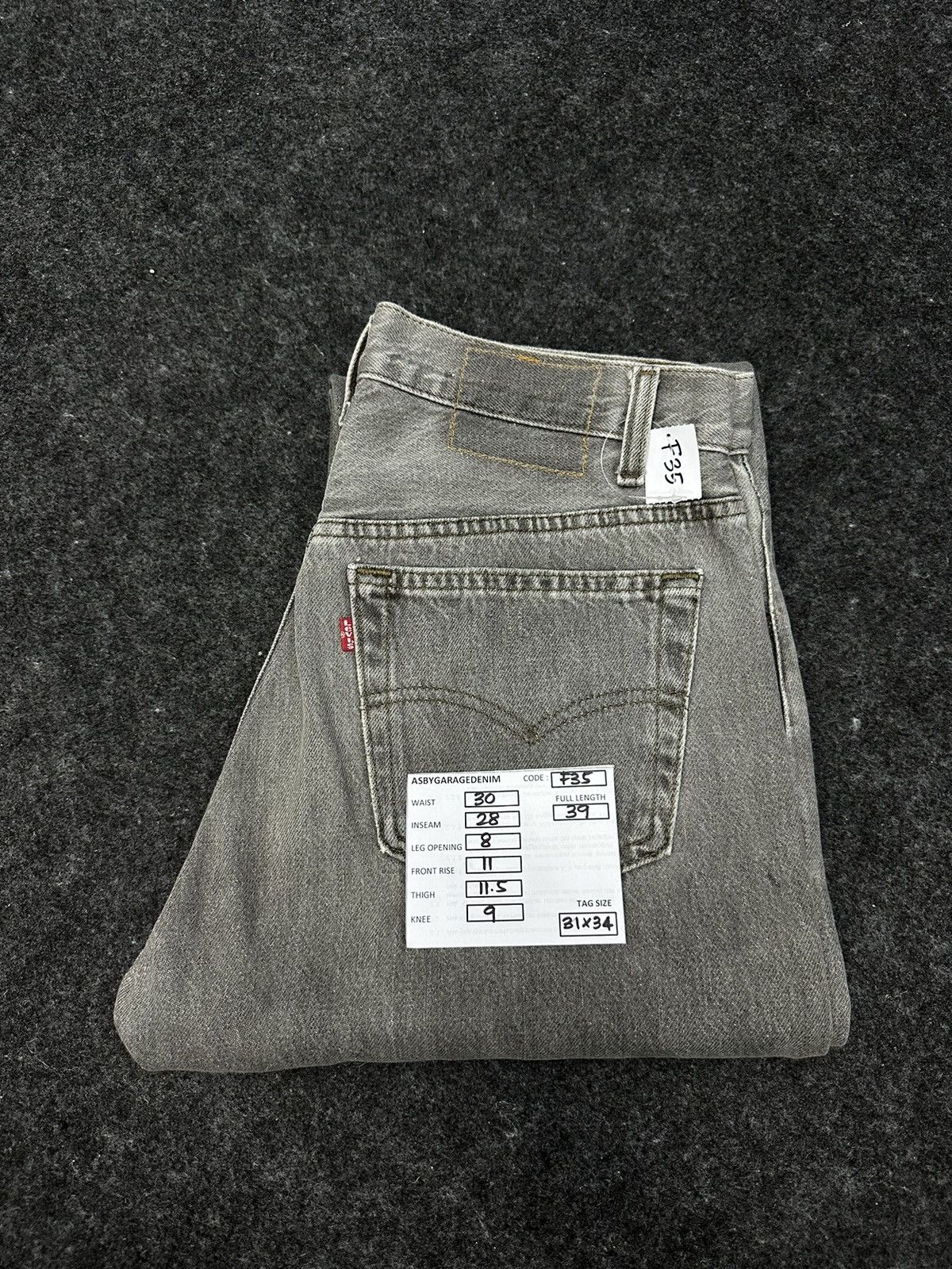 Levi's Vintage 90s Levi’s 501 Usa Grey Faded Denim F35 Size US 30 / EU 46 - 16 Thumbnail