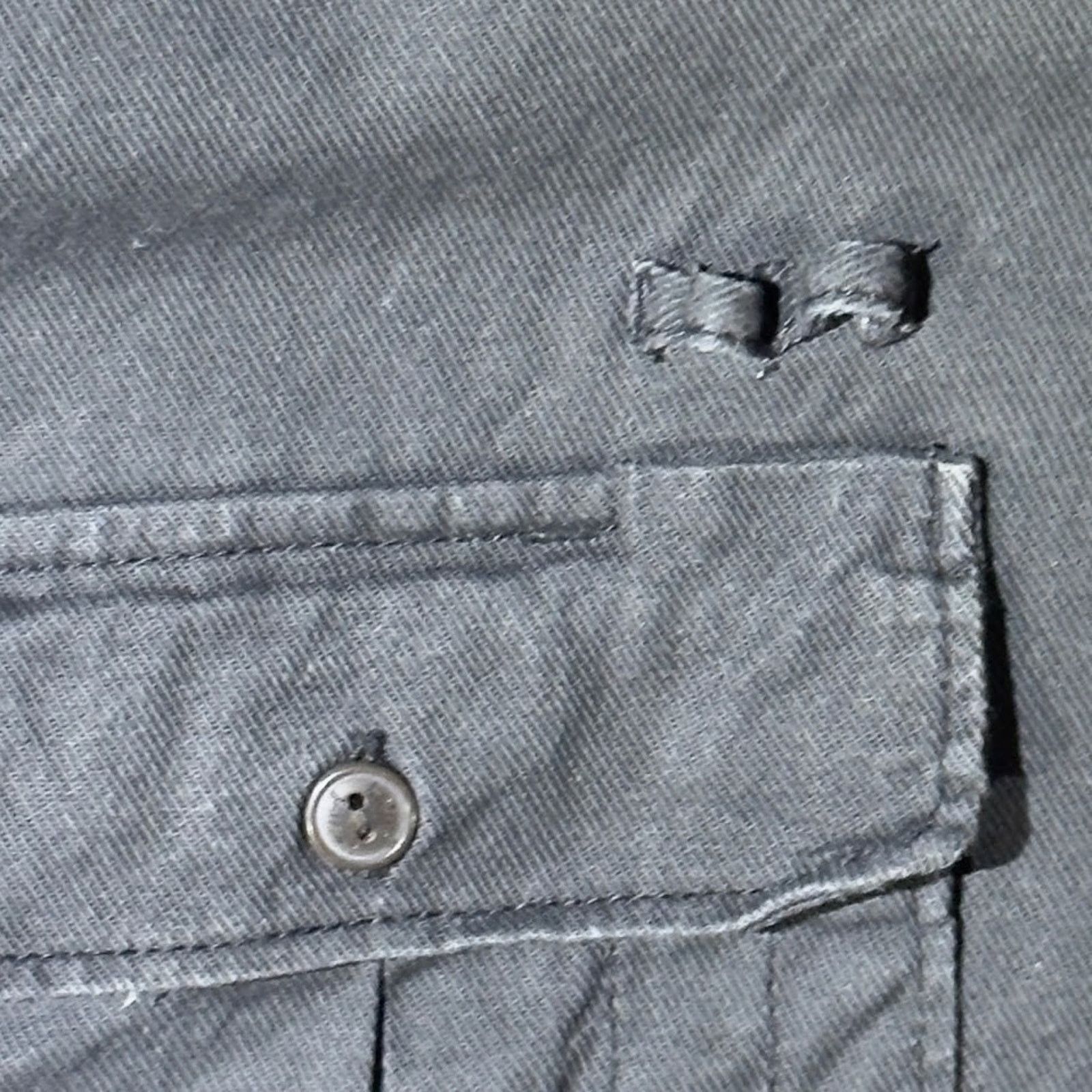 Levi's Levi's Men's Vintage Shacket Size Large Gray Stretch Button Size US L / EU 52-54 / 3 - 6 Thumbnail