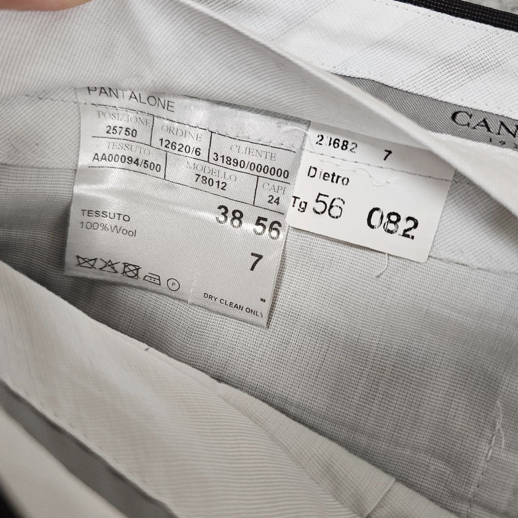 Canali Canali Dress Pants Mens 38x29 Brown Wool Flat Front Lined Pockets Business Formal Travel Size US 38 / EU 54 - 4 Thumbnail