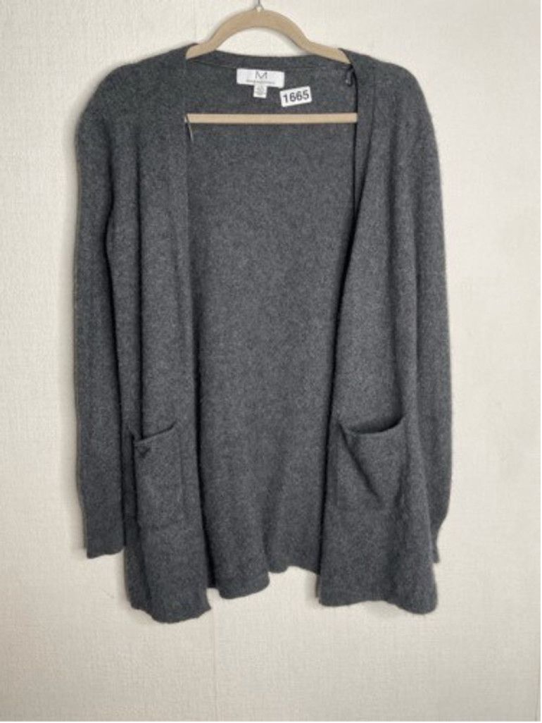 Magaschoni Magaschoni Cashmere Open Front Long Duster Cardigan Women L Size L / US 10 / IT 46 - 1 Thumbnail