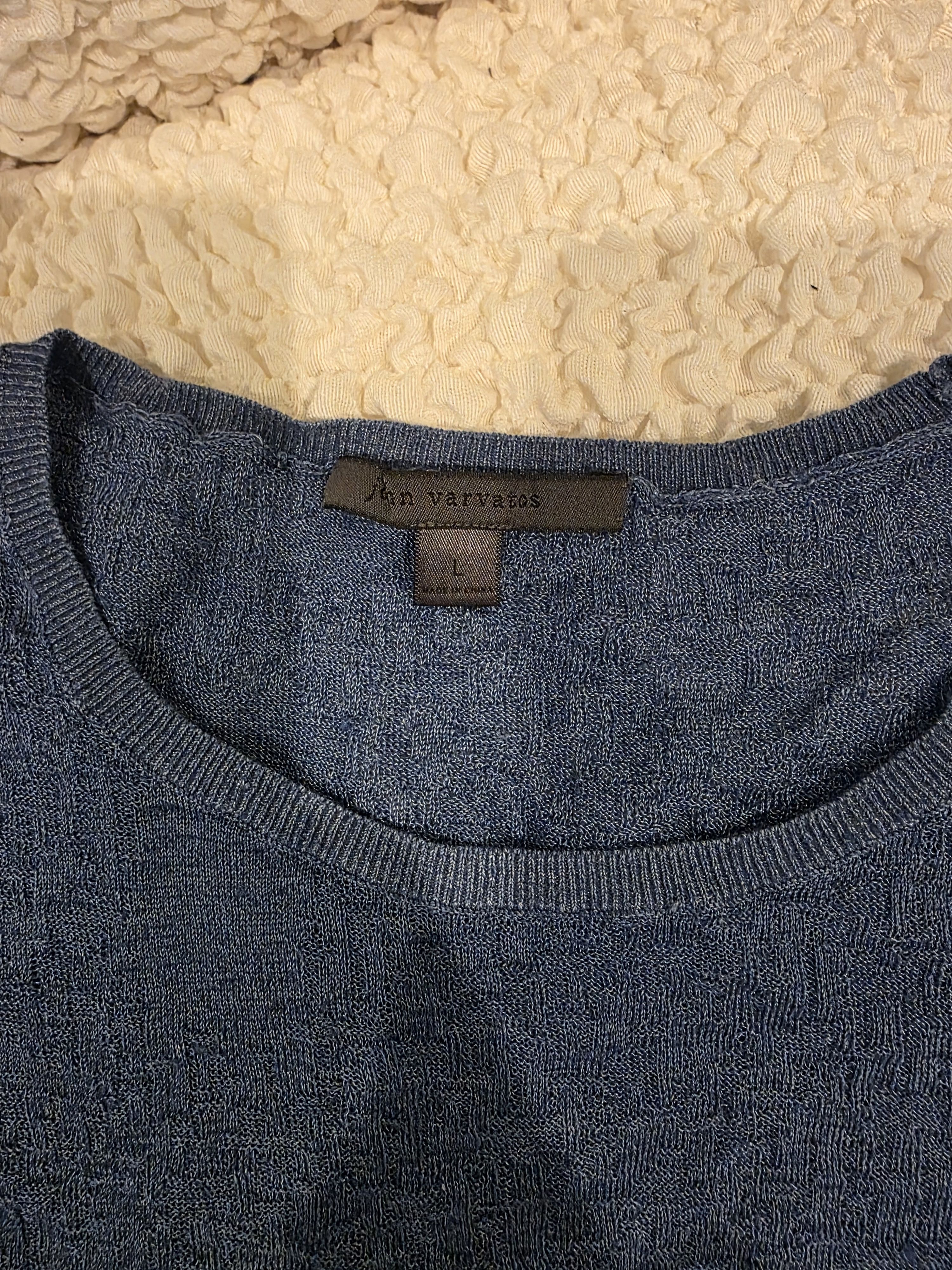John Varvatos Linen Sweater Size US L / EU 52-54 / 3 - 2 Thumbnail