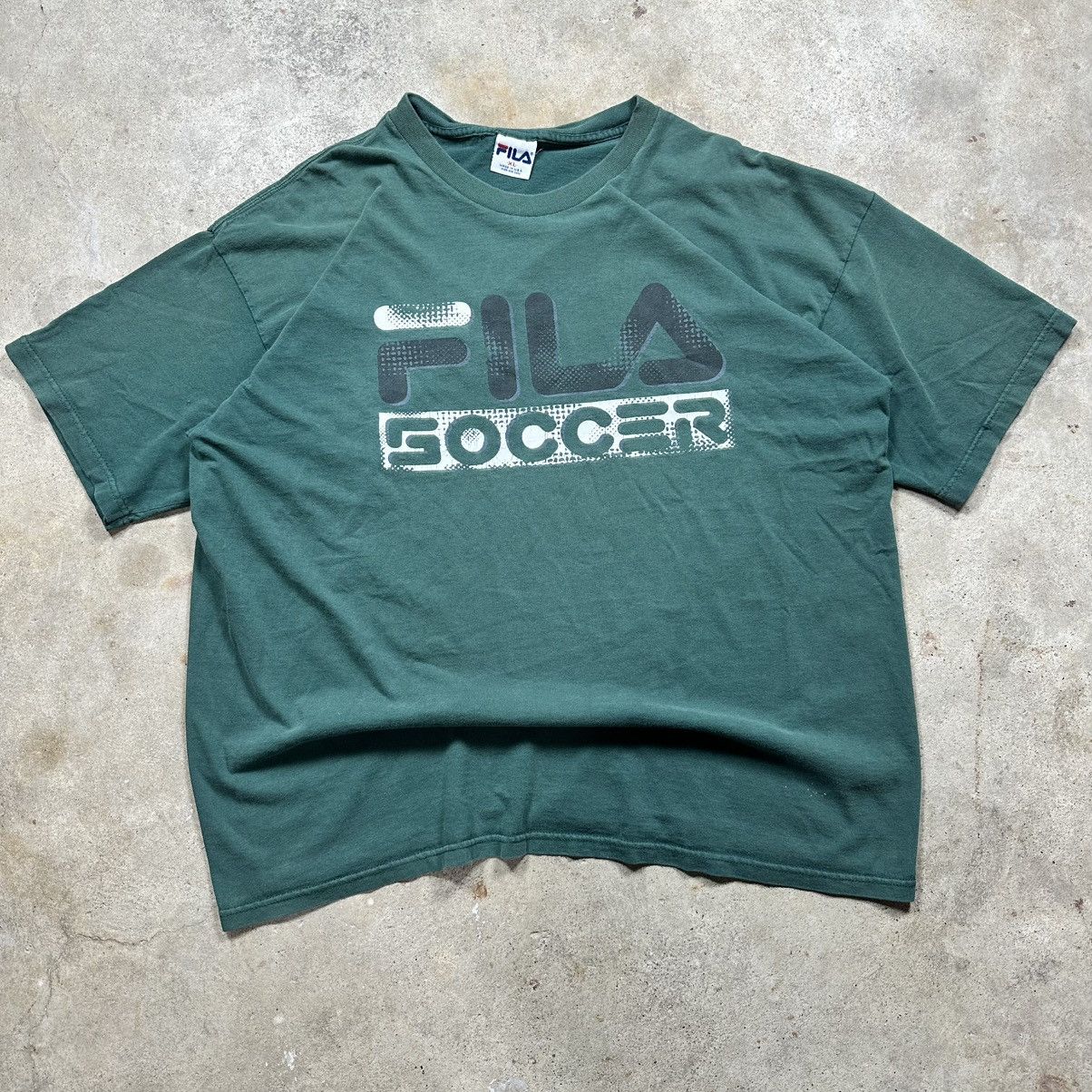 Fila Vintage 90s Green Fila Soccer Football Shirt Size XL Size US XL / EU 56 / 4 - 1 Thumbnail
