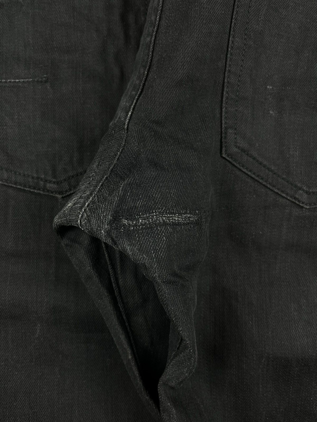 Dior AW08 Dior Homme Waxed Coated Denim Black Size US 30 / EU 46 - 8 Thumbnail