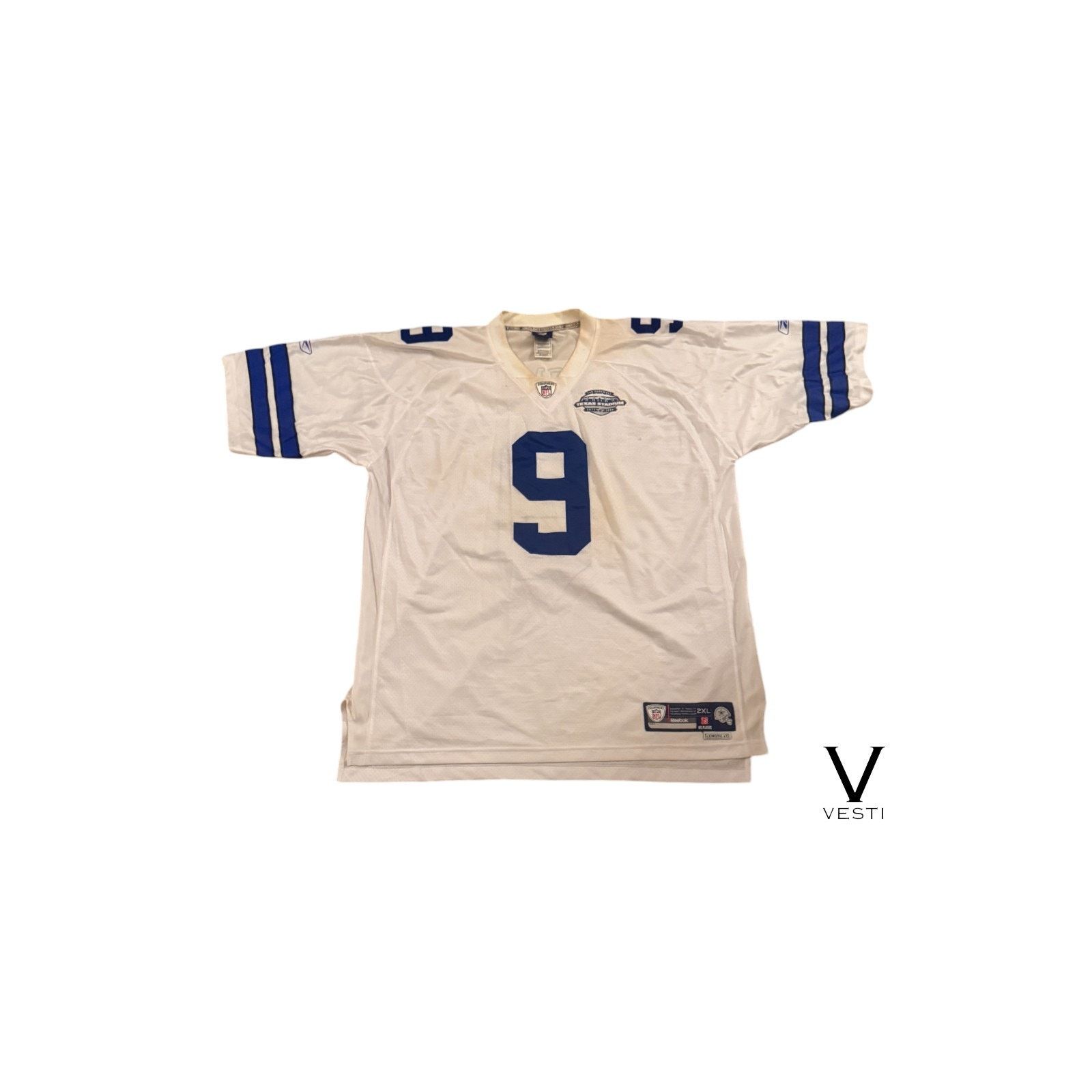 Dallas Cowboys Tony Romo #9 Jersey Men 2XL White Reebok NFL
