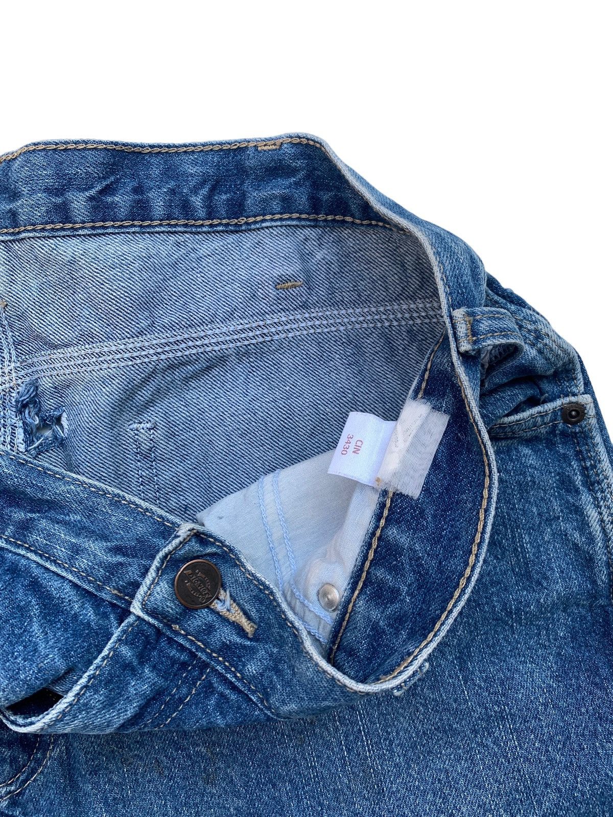 Dickies 1990s Dickies - Vintage Carpenter Pants Denim Baggy Wide Size US 36 / EU 52 - 4 Thumbnail