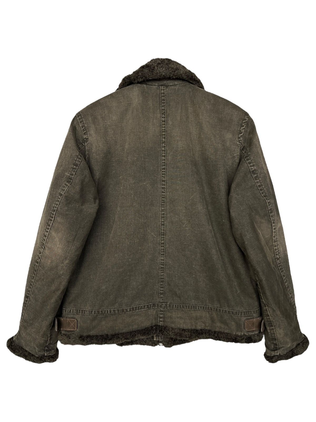 Vintage Johnbull Alpaca Fur Canvas Green Jacket Size US L / EU 52-54 / 3 - 4 Thumbnail