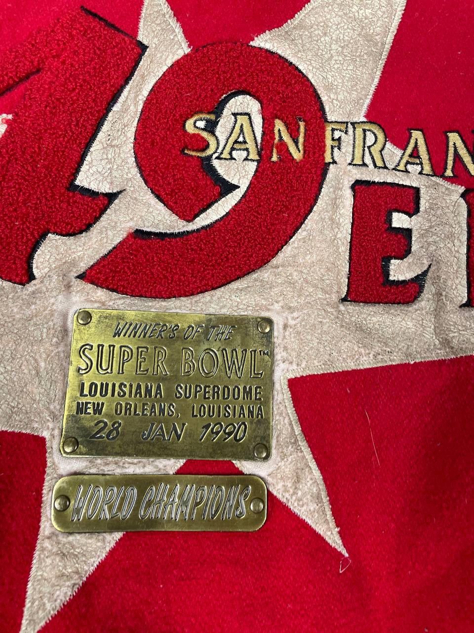 NFL Vintage Campri 49ers San Francisco Bomber Super Bowl 1990 Size US L / EU 52-54 / 3 - 3 Thumbnail