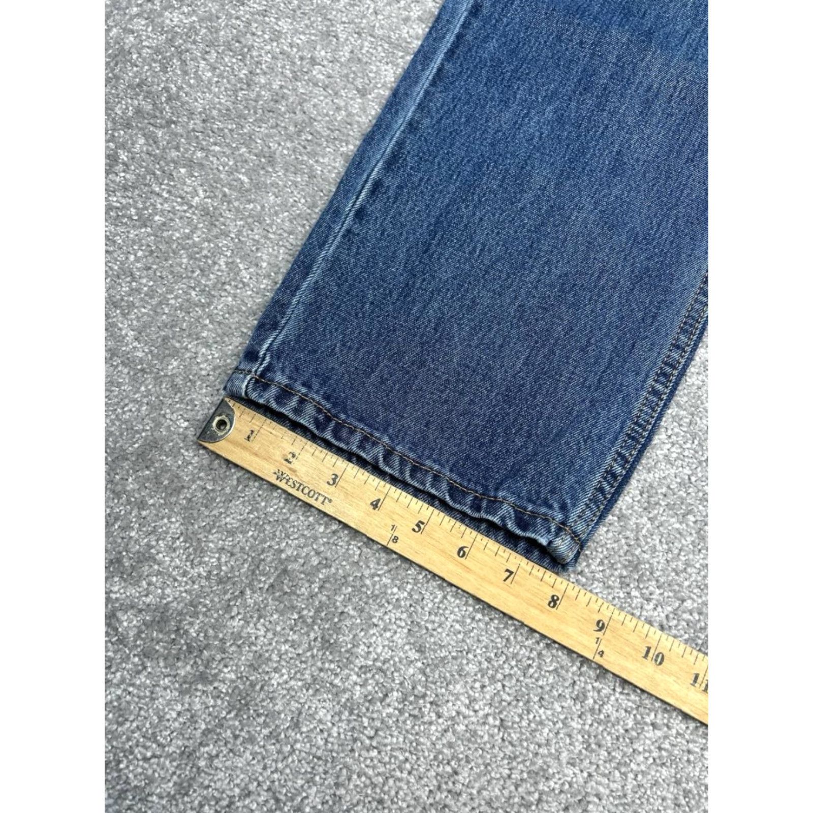 Levi's Levi's 550 Jeans Mens 34 Blue Denim Cotton Mid Rise Relaxed Straight Leg 32x31 Jeans Size US 34 / EU 50 - 4 Thumbnail