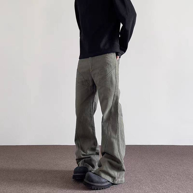 Japanese Brand × Vintage High Street Deconstructed Vintage Micro Flare Work Trousers Size US 30 / EU 46 - 4 Thumbnail