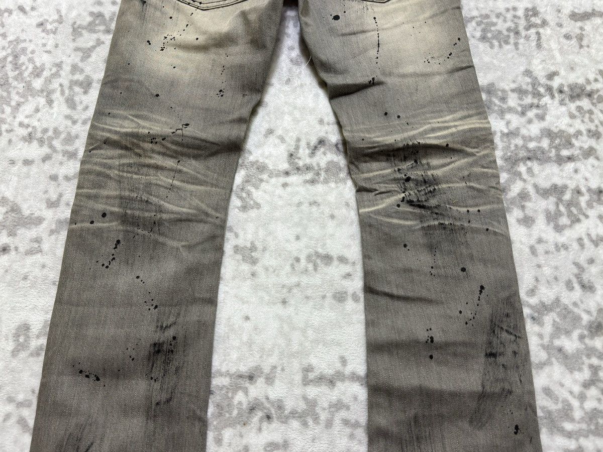 Hysteric Glamour Lip Service Distressed Thrashed Denim Y2K Slim Fit Jeans Size US 27 - 12 Thumbnail