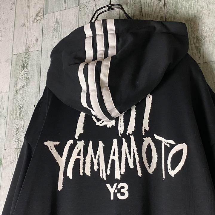 Yohji Yamamoto Y-3 yohji yamamoto back print three line sweatshirt hoodie Size US L / EU 52-54 / 3 - 8 Thumbnail
