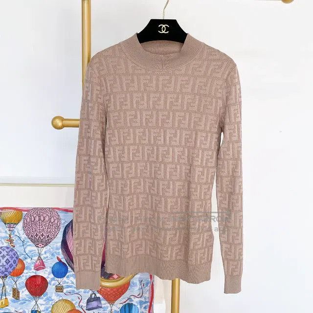 Fendi Fendi Monogrammed Printed Knit Top Size XS / US 0-2 / IT 36-38 - 1 Thumbnail