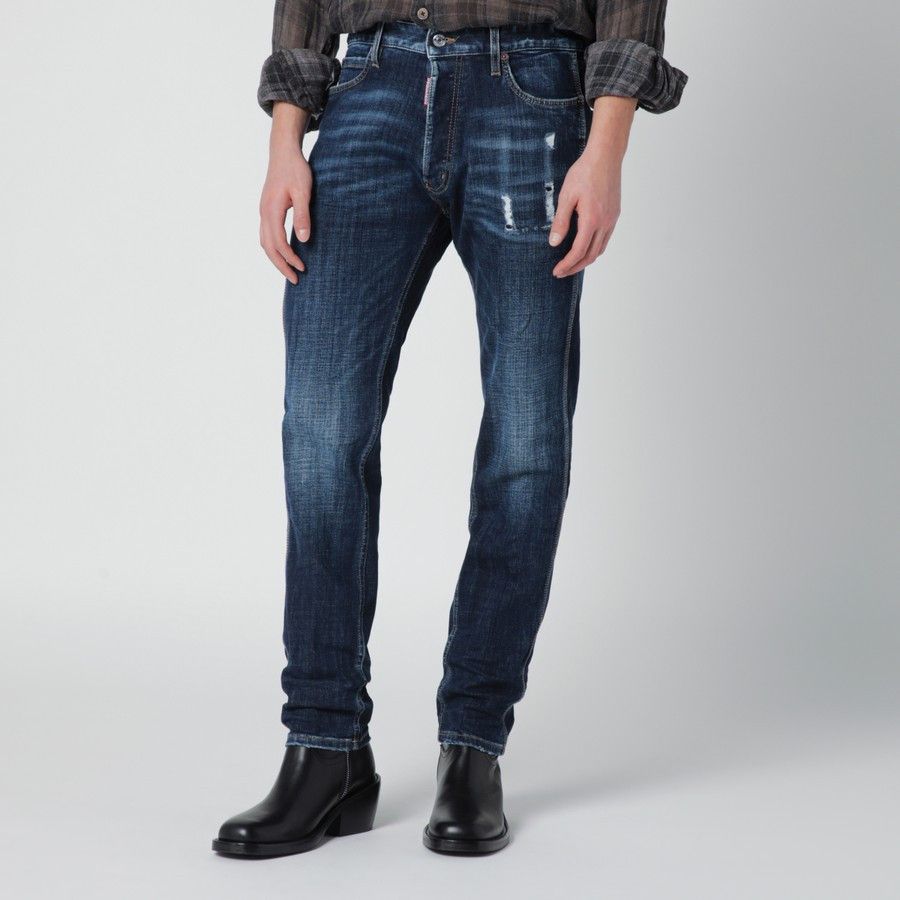 Dsquared2 o1d2blof0226 Slim Fit Jeans in Blue Size US 30 / EU 46 - 1 Thumbnail
