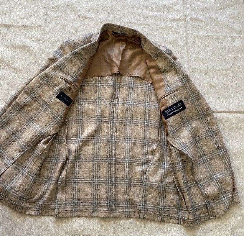Tombolini Tombolini Wool Silk Blend Jacket Size 52L Size 52L - 8 Thumbnail