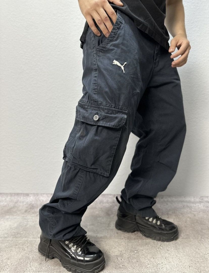 Puma Vintage Pants Puma Cargo Pants Baggy Faded Streetstyle SK8 Size US 32 / EU 48 - 5 Thumbnail