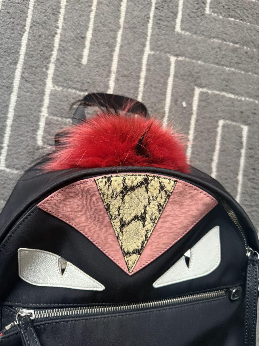 Fendi Fendi Monster Mini Mohawk Backpack Size ONE SIZE - 2 Thumbnail