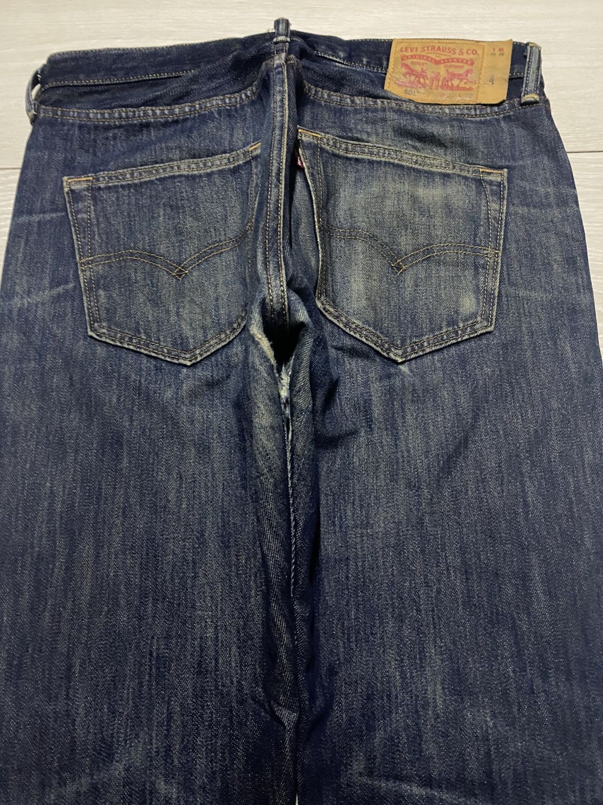 Levi's Vintage Levis 501 Y2K Faded Mud Wash Distressed Jeans Size US 32 / EU 48 - 4 Thumbnail