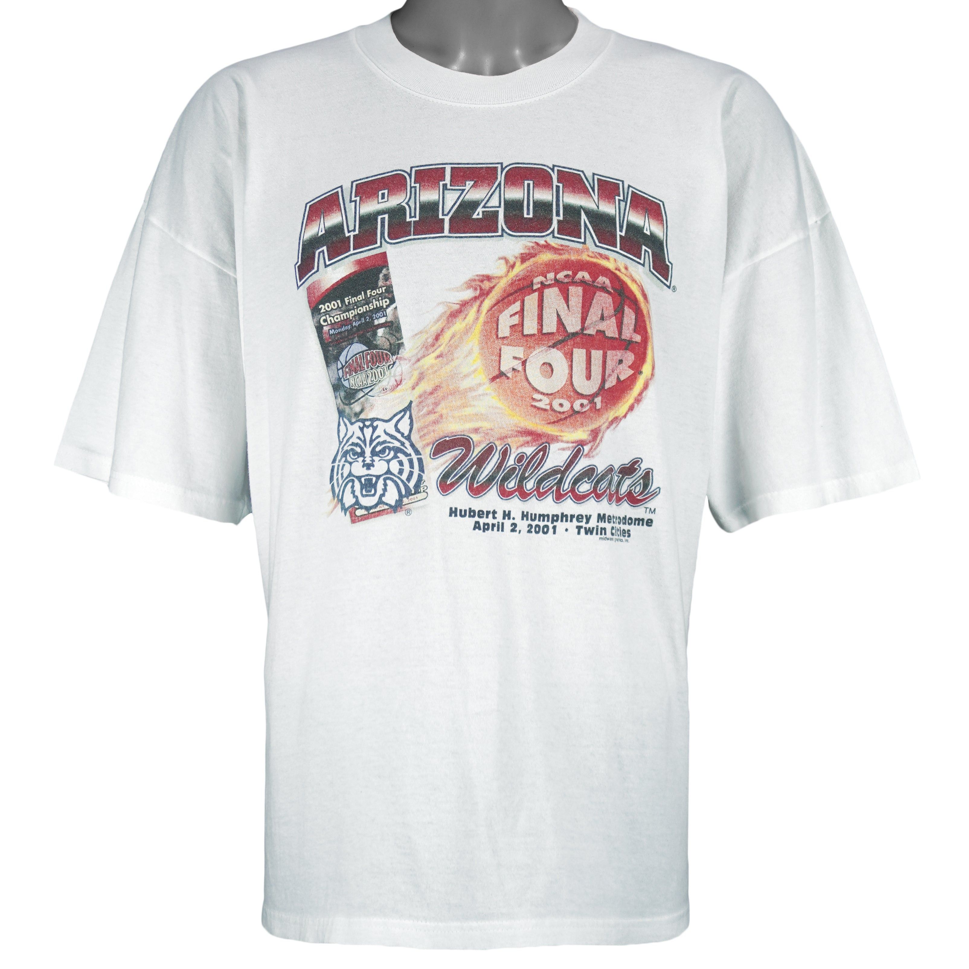 Gildan NCAA - Arizona Wildcats Final Four Championship T-Shirt 2001 Size US XXL / EU 58 / 5 - 1 Thumbnail