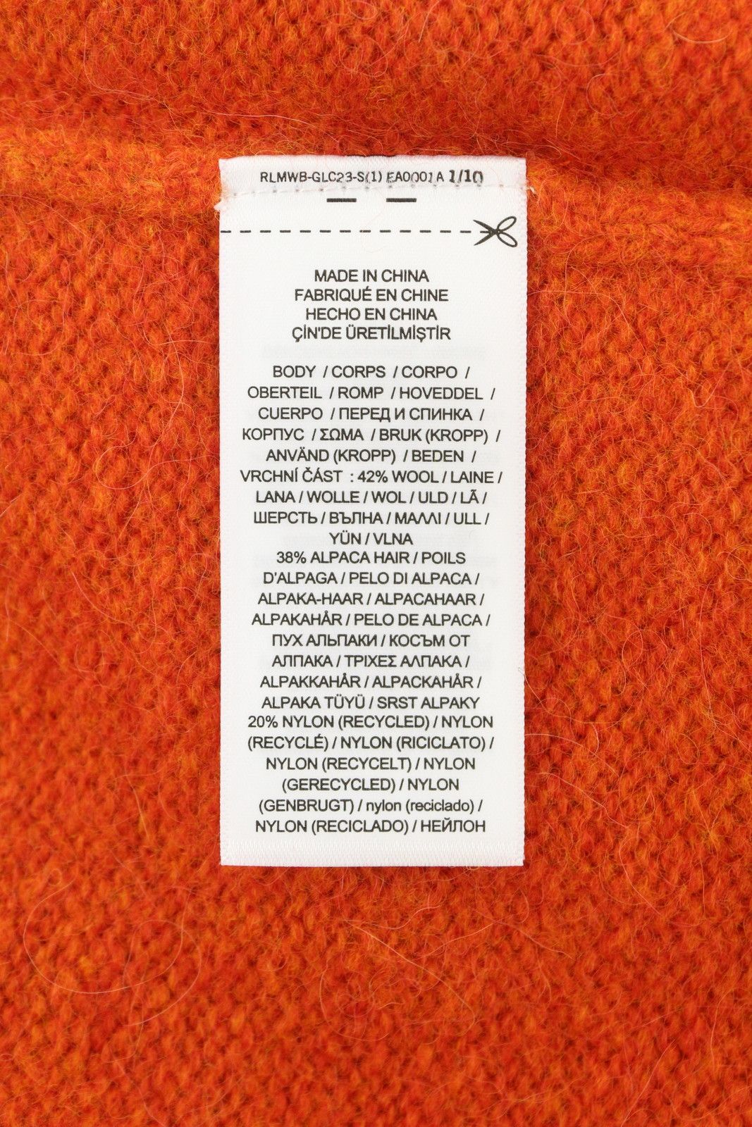 Ralph Lauren ORANGE XS Wool Alpaca Blend Knit Jumper 86913 Size US XS / EU 42 / 0 - 9 Thumbnail
