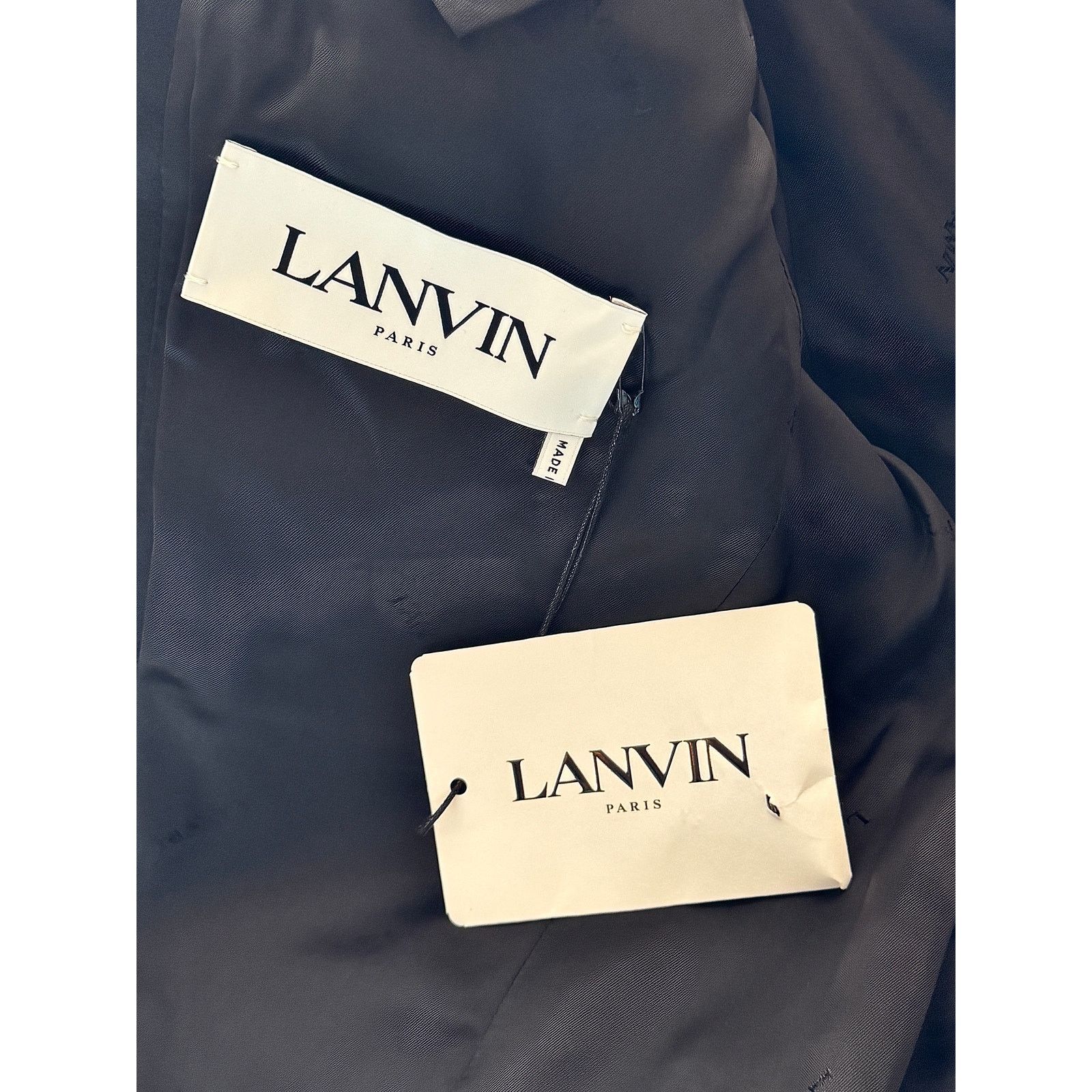 Lanvin Lanvin NWT Full Black Wool Tuxedo Size 48R - 4 Thumbnail
