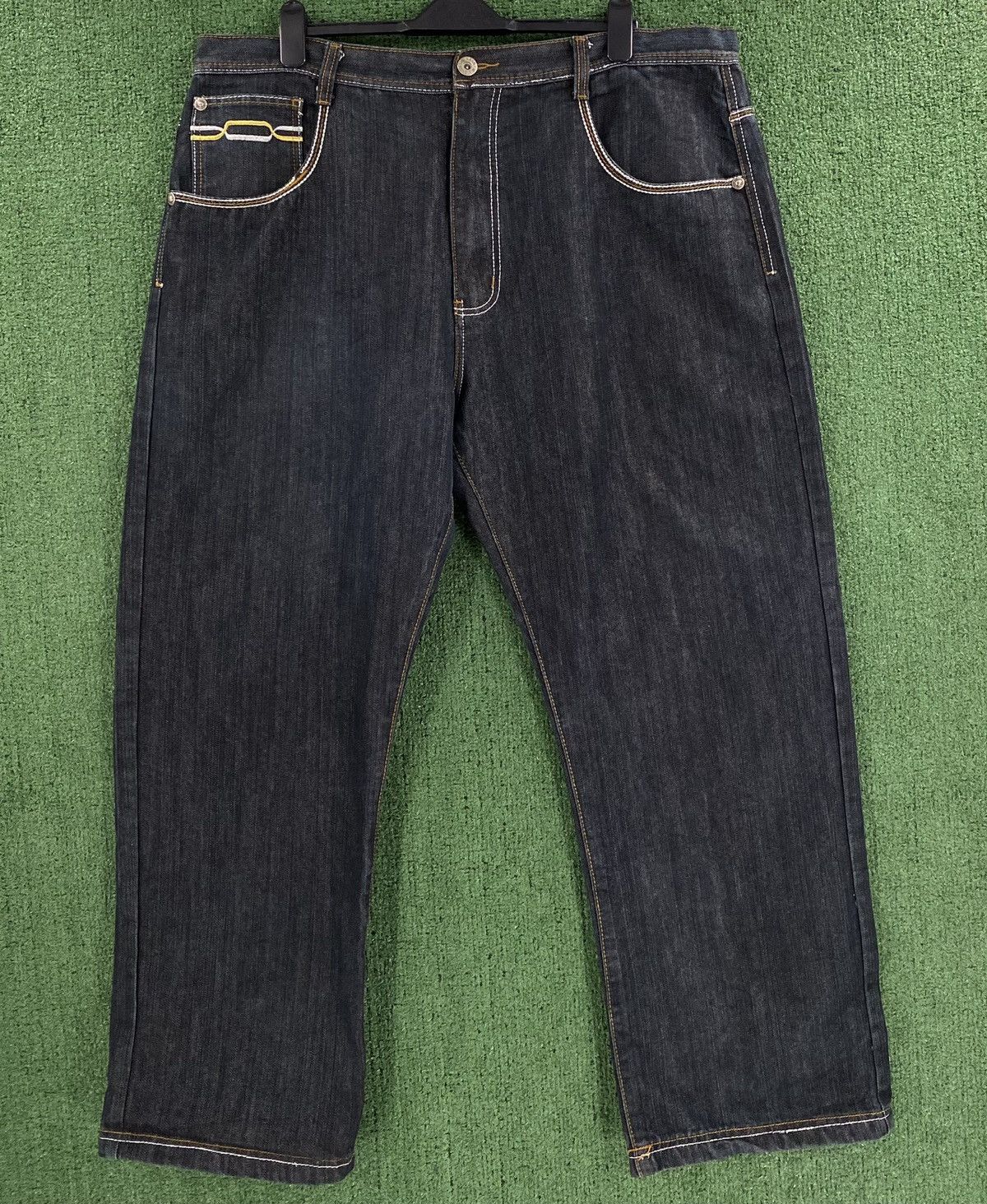 Other Vintage Y2K Regal Embroidered Baggy Streetwear Jeans 41x31 Size US 41 - 4 Thumbnail