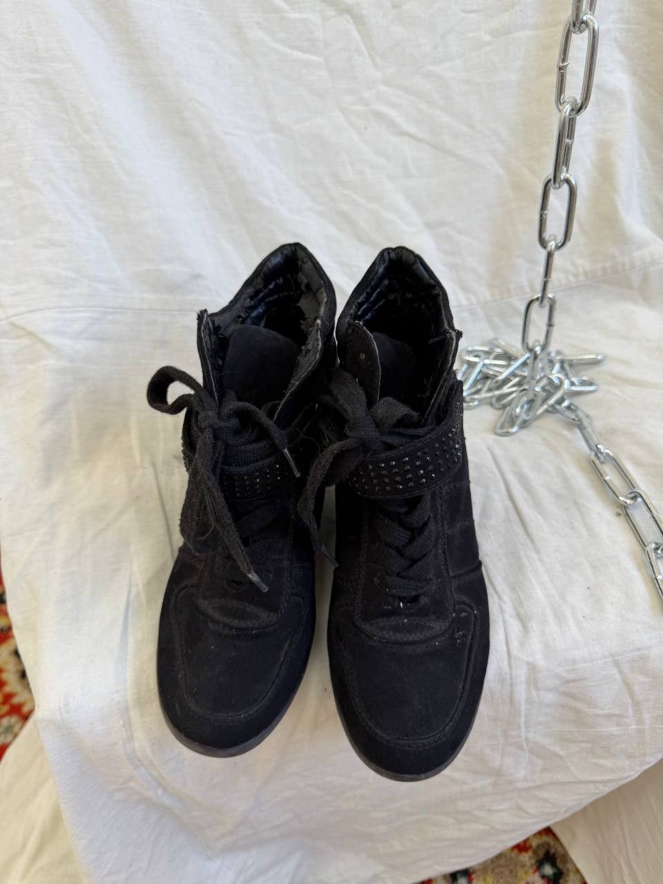 14th Addiction Y2K Isabel Marant Style Suede High Sneakers Shoes Size US 6.5 / IT 36.5 - 5 Thumbnail