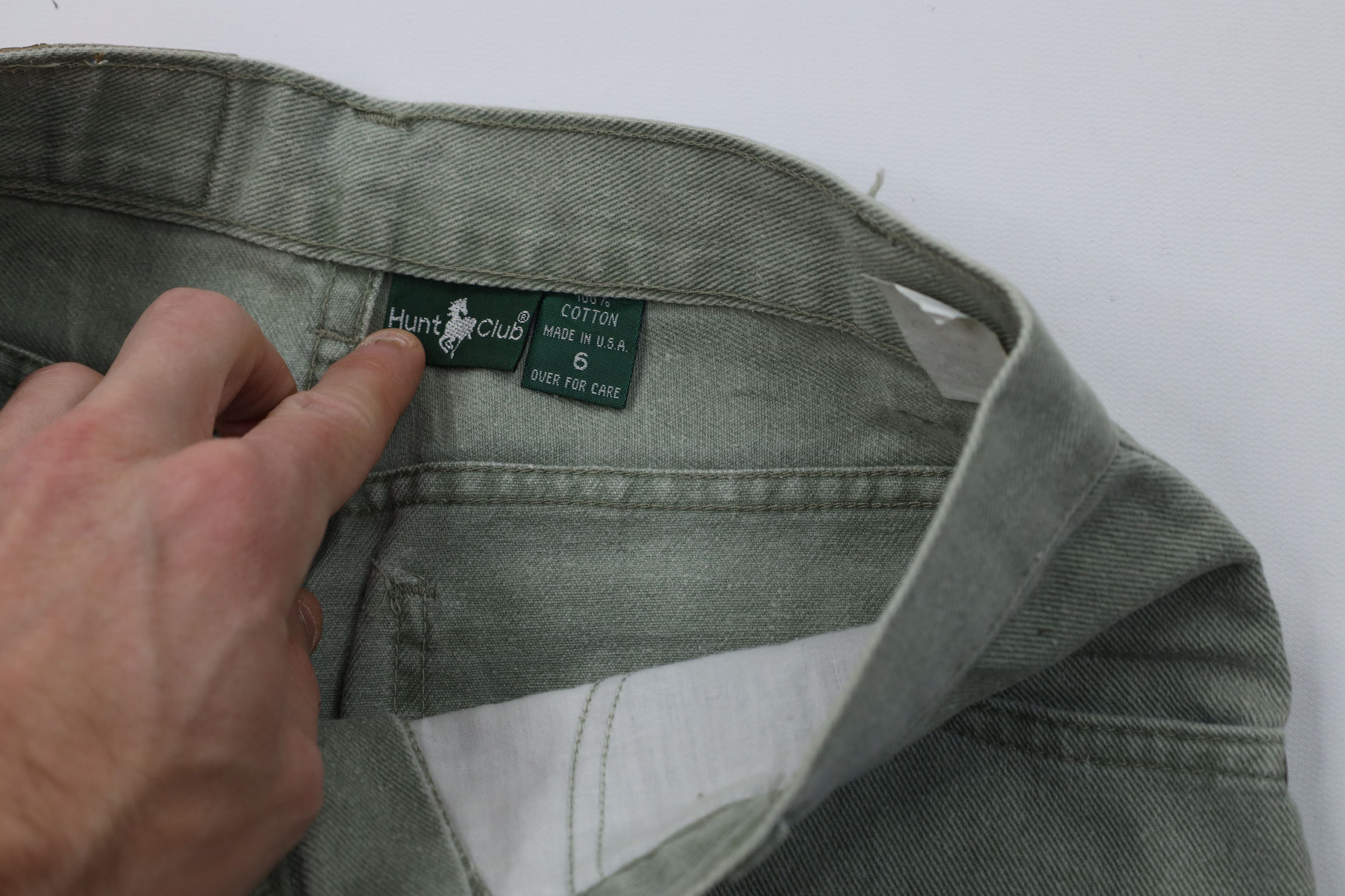 Vintage Vintage 90s Streetwear Fit Denim Jean Shorts Green USA Size 28" / US 6 / IT 42 - 6 Thumbnail