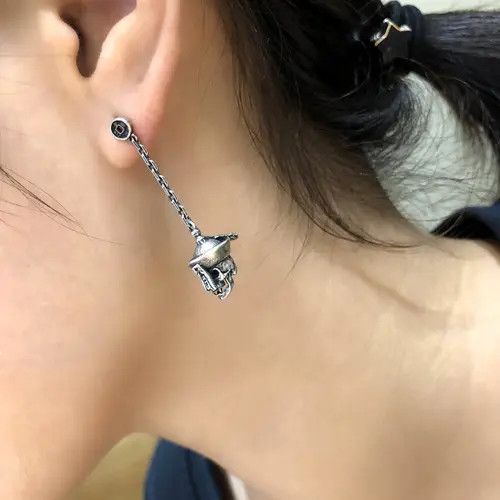 Jewelry Modern Earrings One Pairs Chrome Jewelry Size ONE SIZE - 4 Thumbnail
