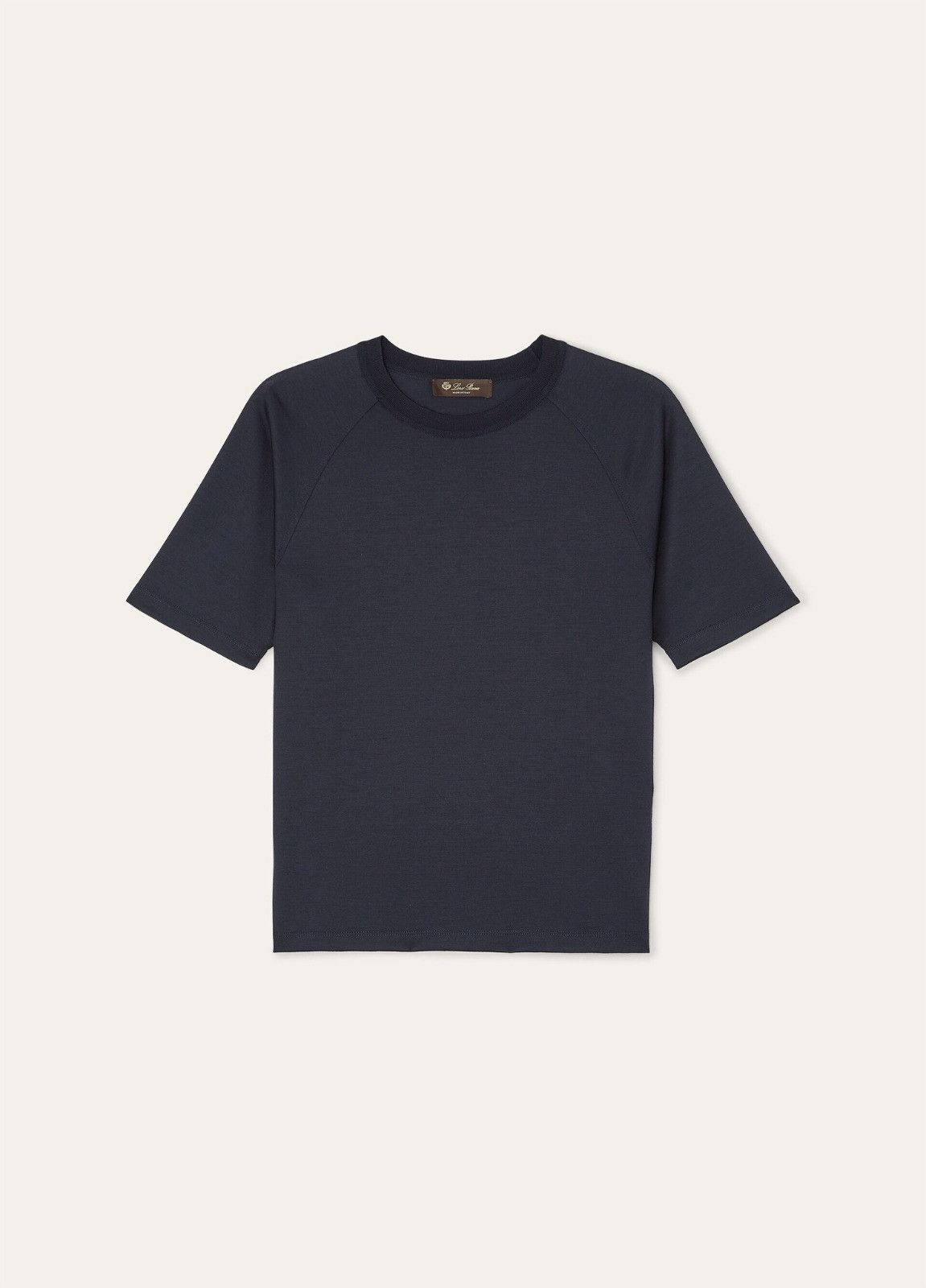 Loro Piana o1srvl11e0526 FAN6590 Tadami T-Shirt in Navy Blue Size L / US 10 / IT 46 - 1 Thumbnail