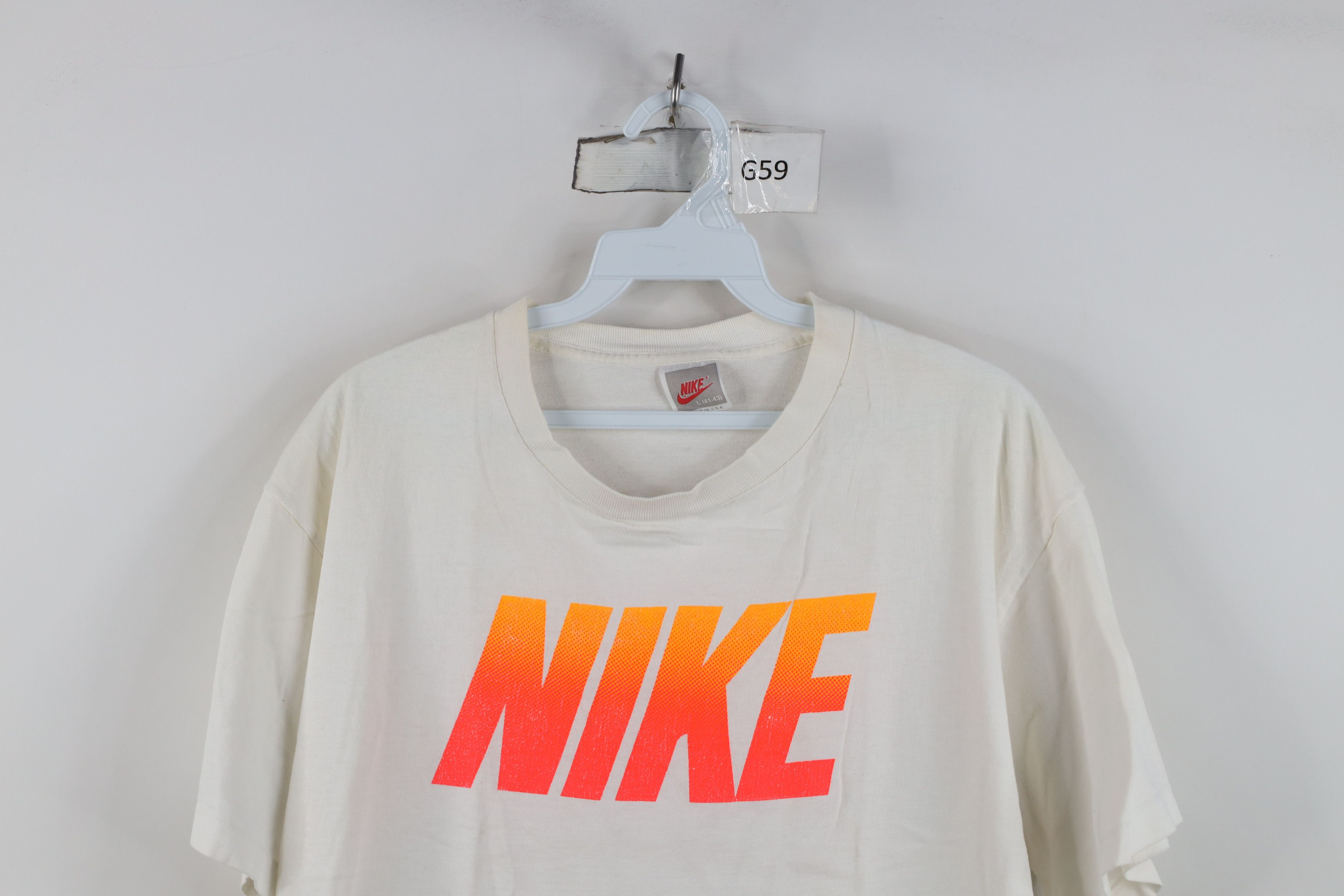 Nike Vintage 80s 90s Nike Block Letter Sunset Fade T-Shirt USA Size US L / EU 52-54 / 3 - 2 Thumbnail