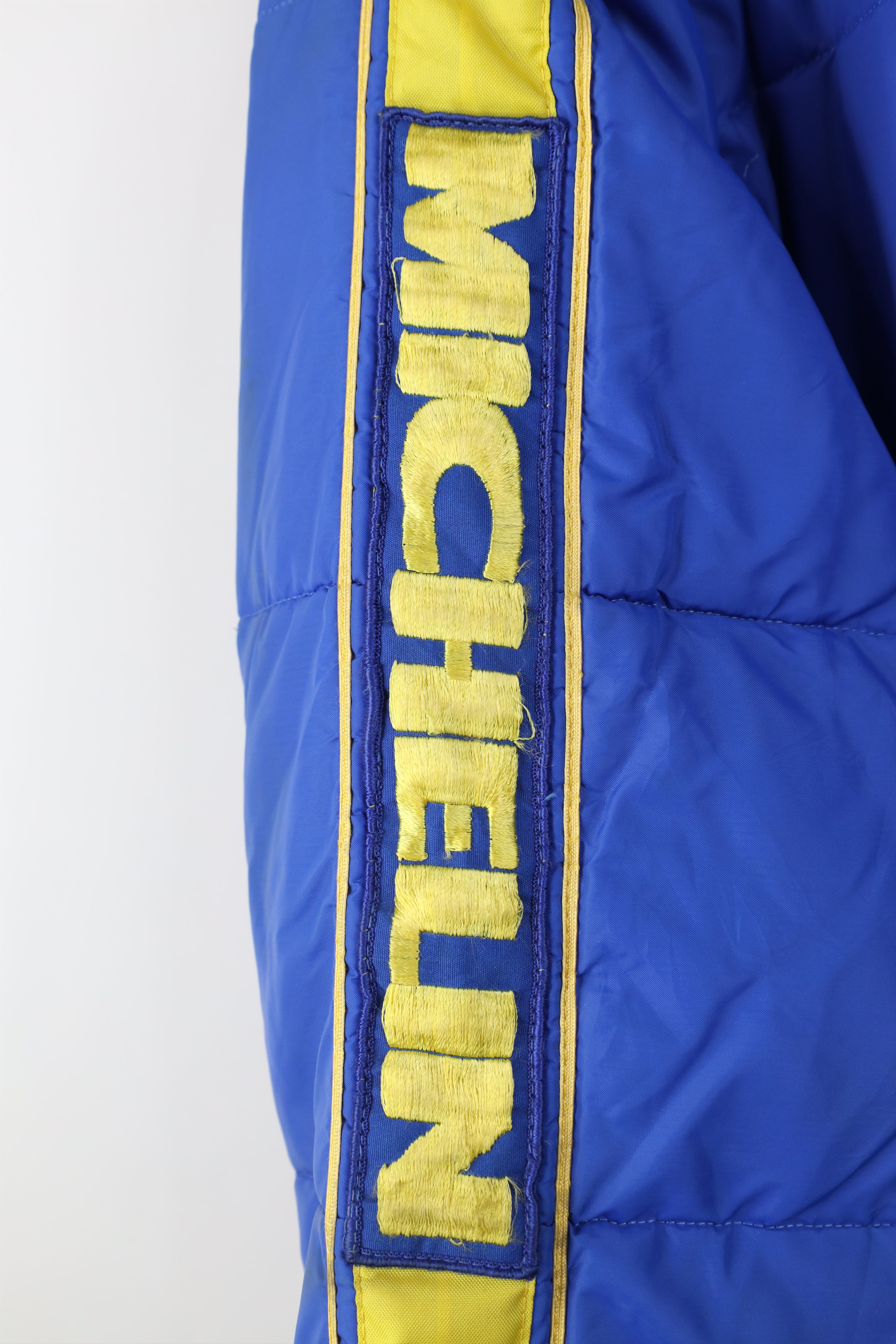 Vintage Vintage 70s Streetwear Michelin Tires Puffer Jacket Blue USA Size US XL / EU 56 / 4 - 4 Thumbnail