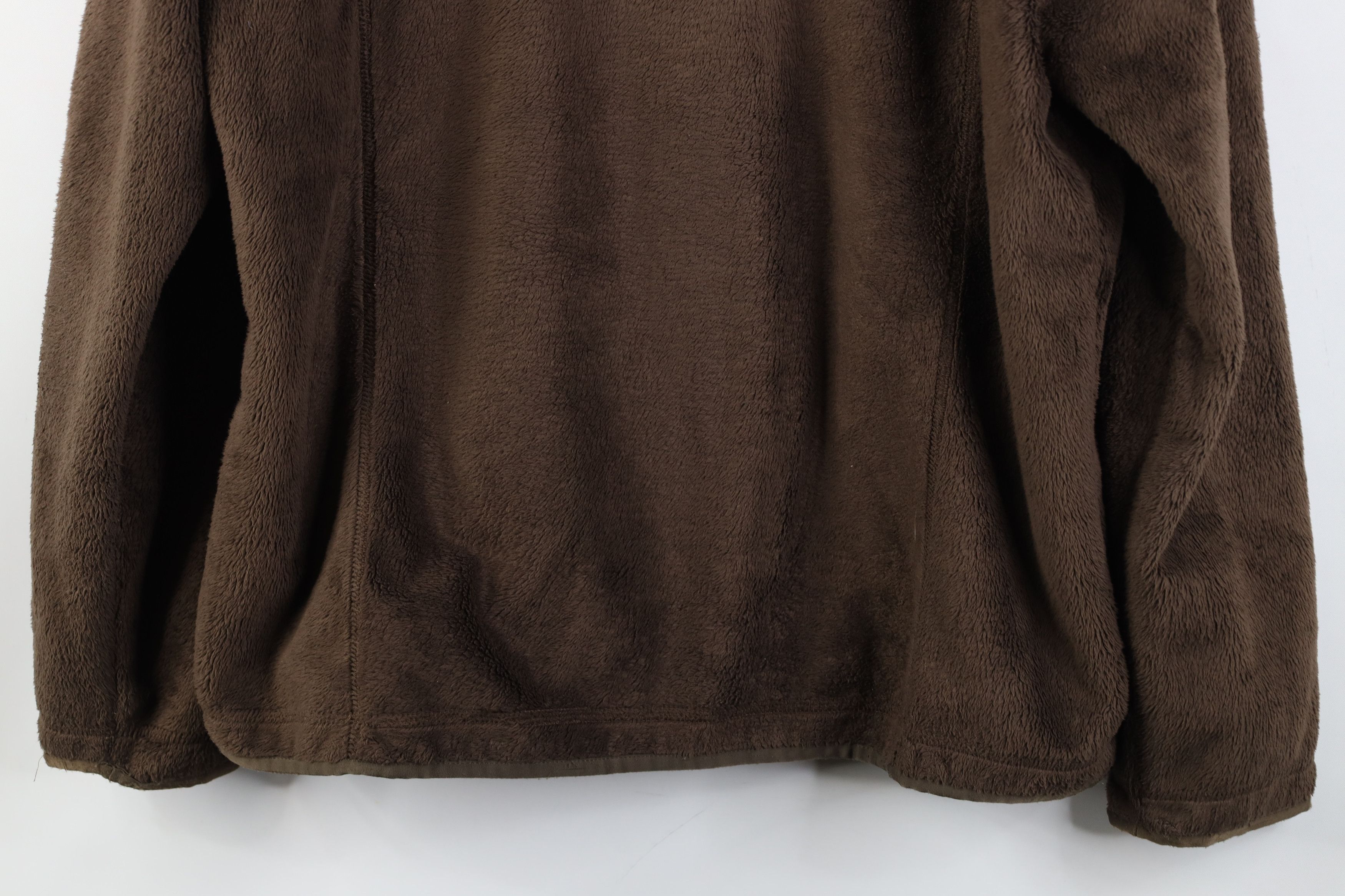 Nike Vintage Y2K Nike ACG Swoosh Deep Pile Fleece Jacket Brown Size US XL / EU 56 / 4 - 14 Thumbnail