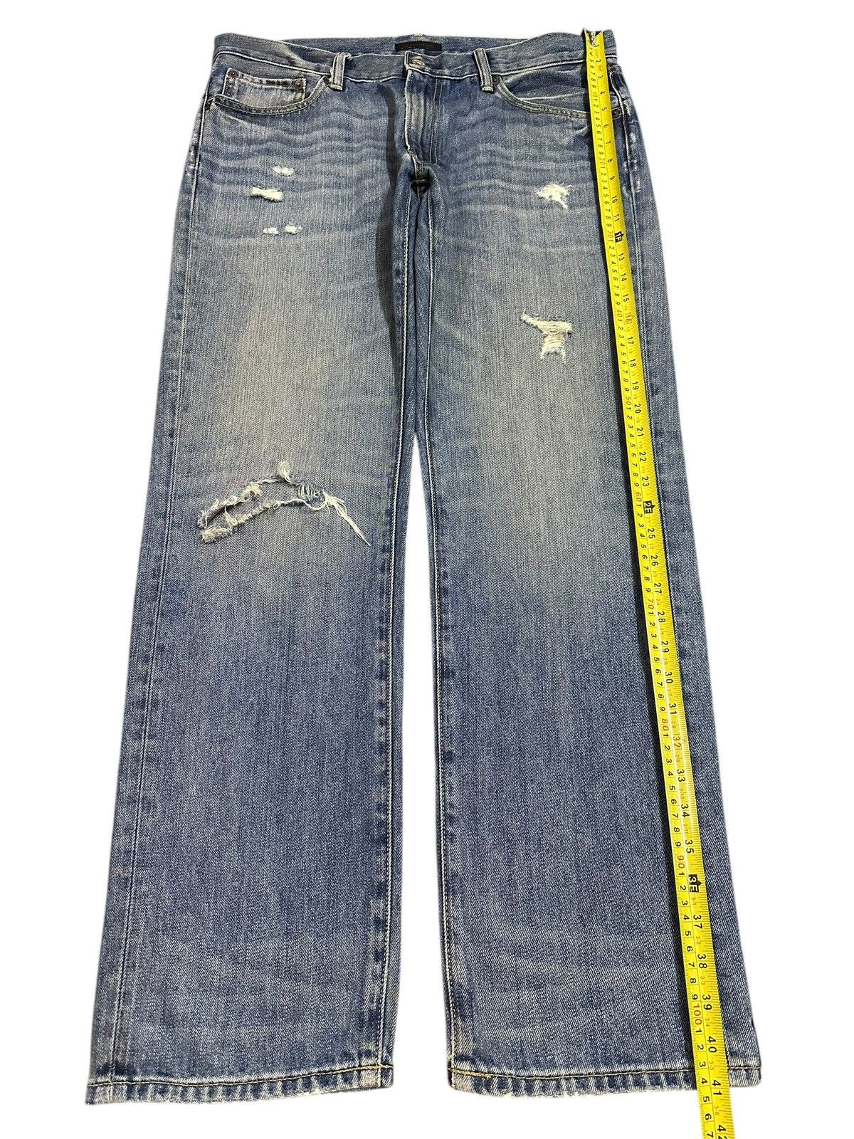Japanese Brand Vintage Japanese Uniqlo Blue Wash Distressed Style Jeans Size US 36 / EU 52 - 13 Thumbnail