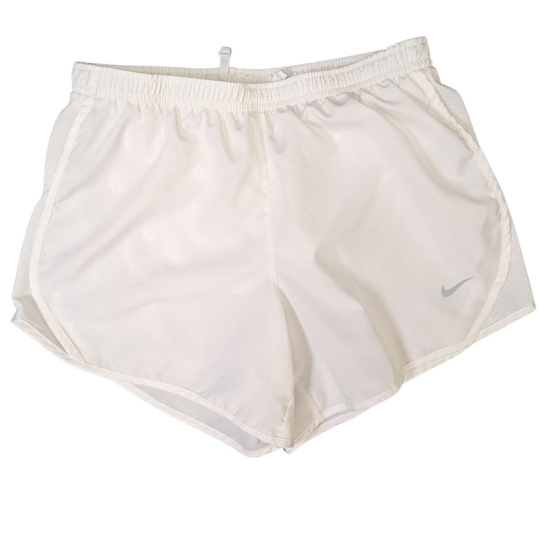 Nike Nike Dri-Fit White Running Shorts | Women's S Size 30" / US 8 / IT 44 - 1 Thumbnail