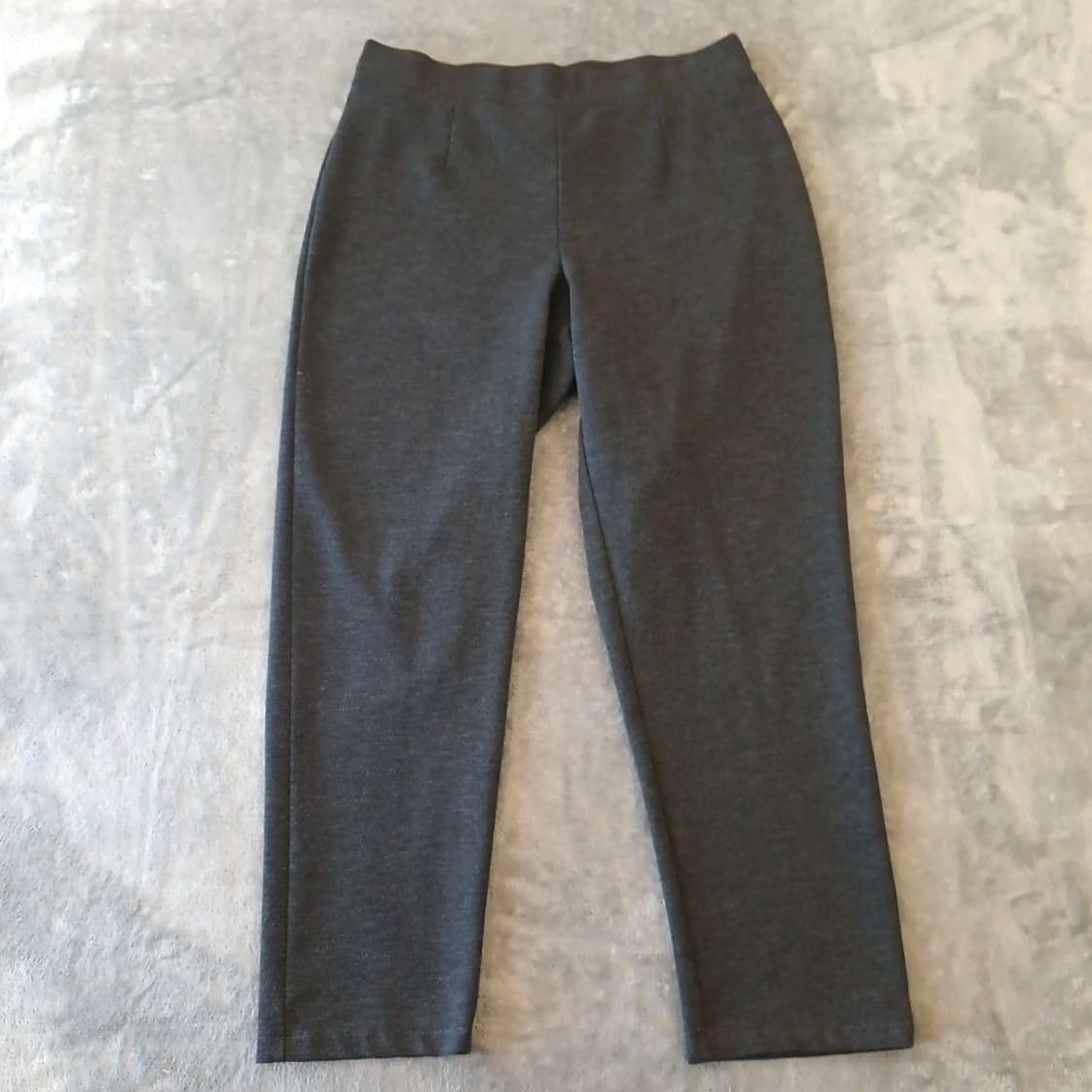 H&M H&M Legging Ankle Pants Womens Medium Gray Pull On Stretch High Rise 30x25 Knit Solid Regular Pants Women Wide 30in Inseam 25in Elevate Size 32" / US 10 / IT 46 - 2 Thumbnail