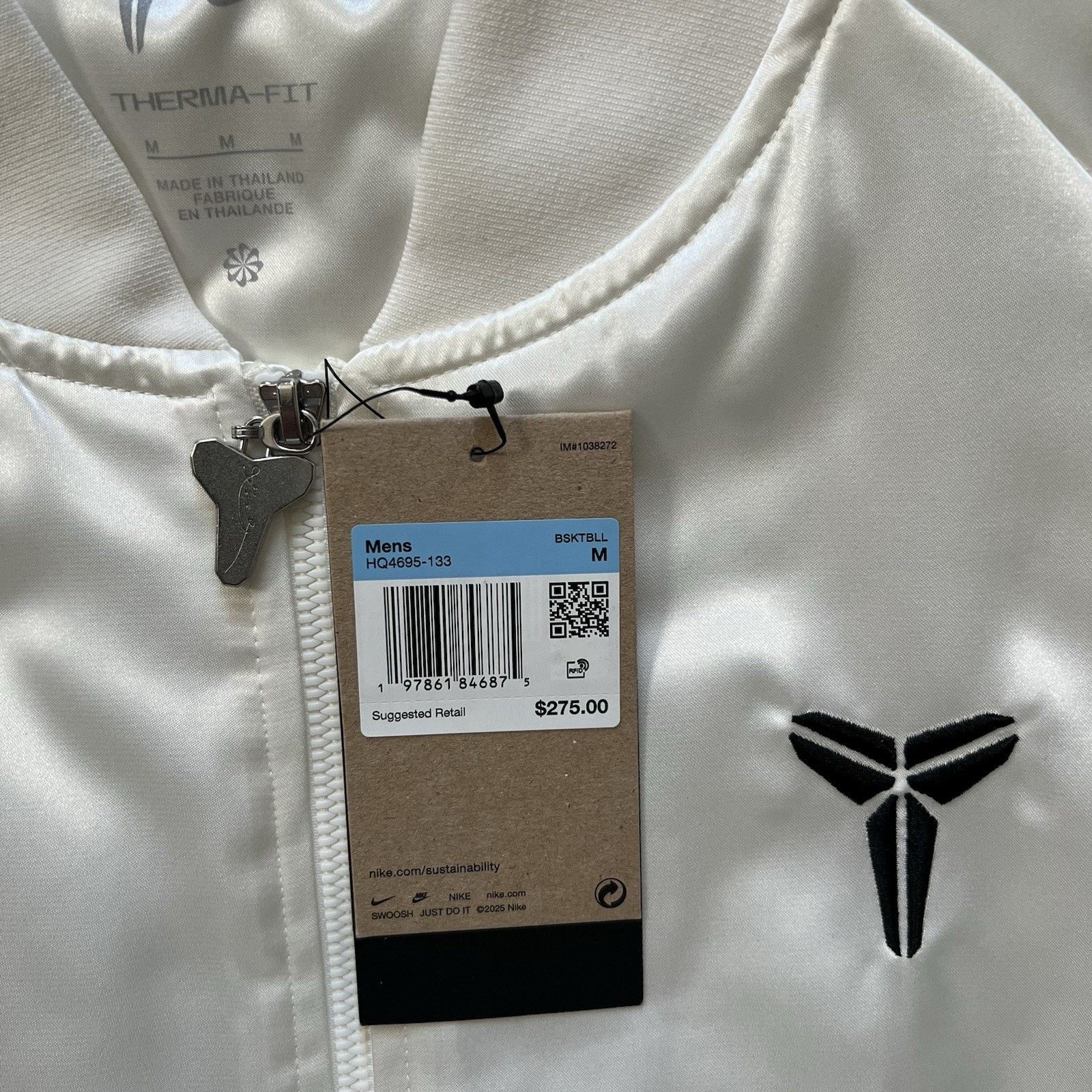 Nike Kobe Year of Mamba THERMA-FIT Insulated Jacket White