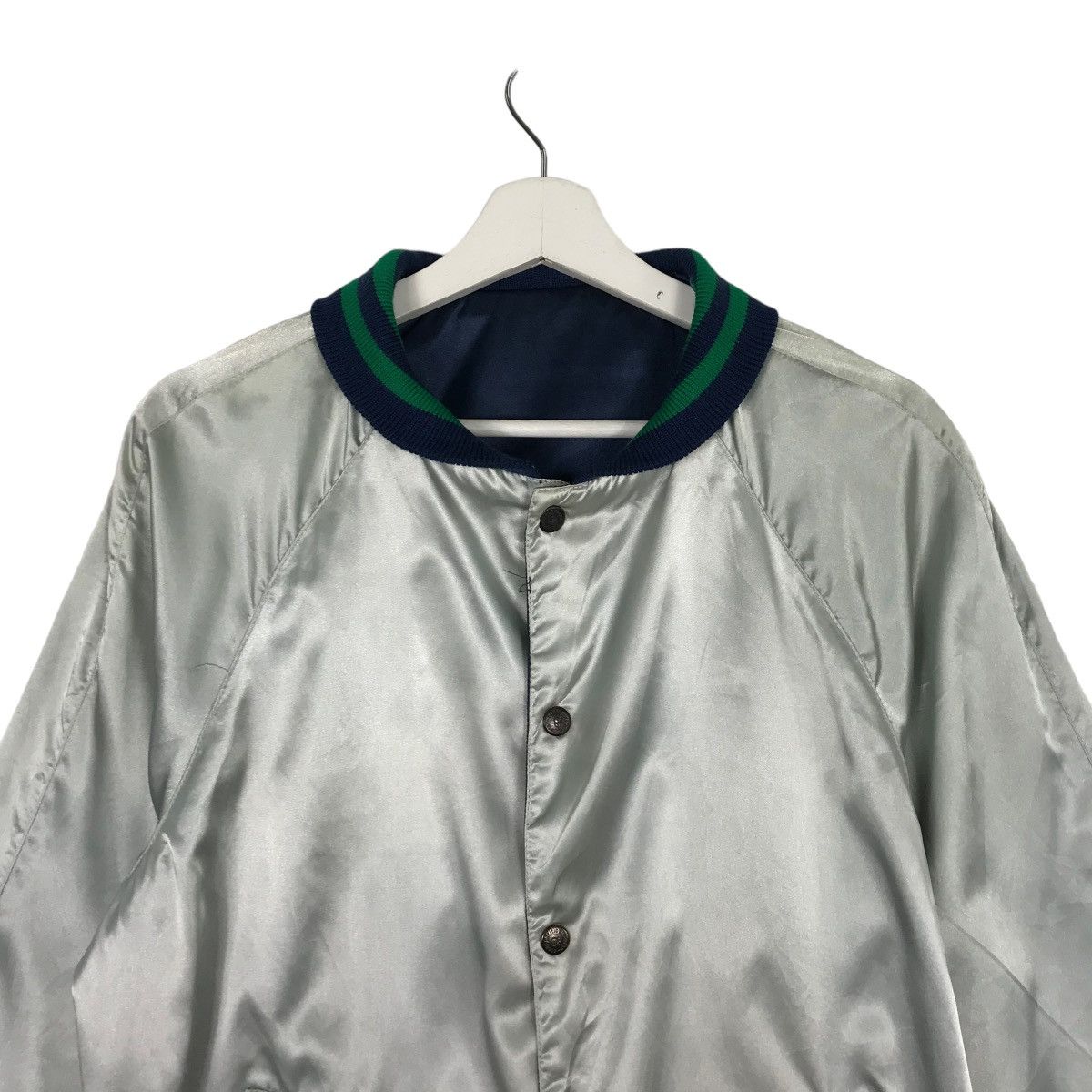 Ocean Pacific × Vintage 💥 VINTAGE 1980s OCEAN PACIFIC REVERSIBLE SATIN JACKET Size US M / EU 48-50 / 2 - 7 Thumbnail