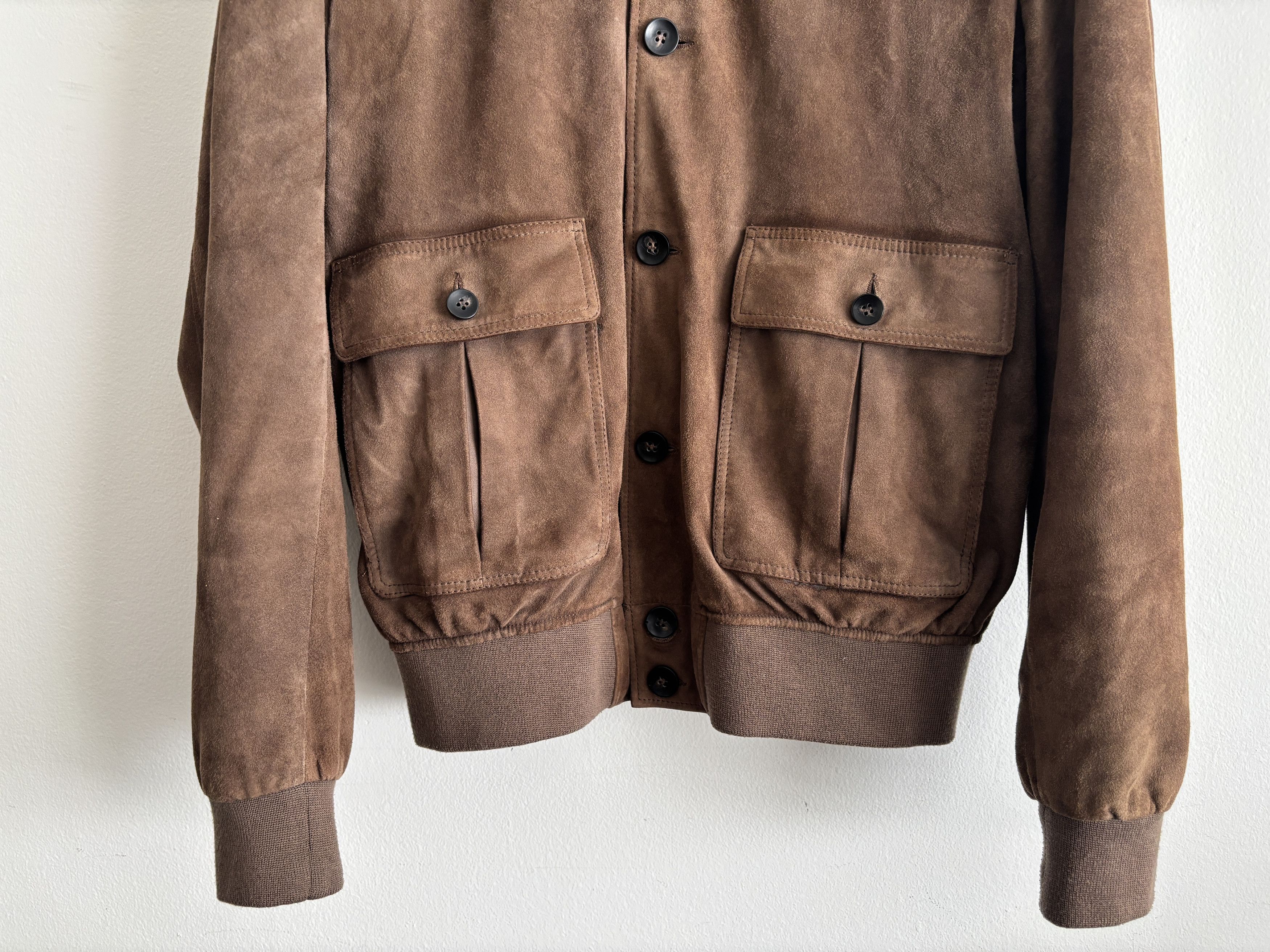 Suitsupply $950 Brown Suede Blouson Bomber Jacket - Medium Size US M / EU 48-50 / 2 - 3 Thumbnail