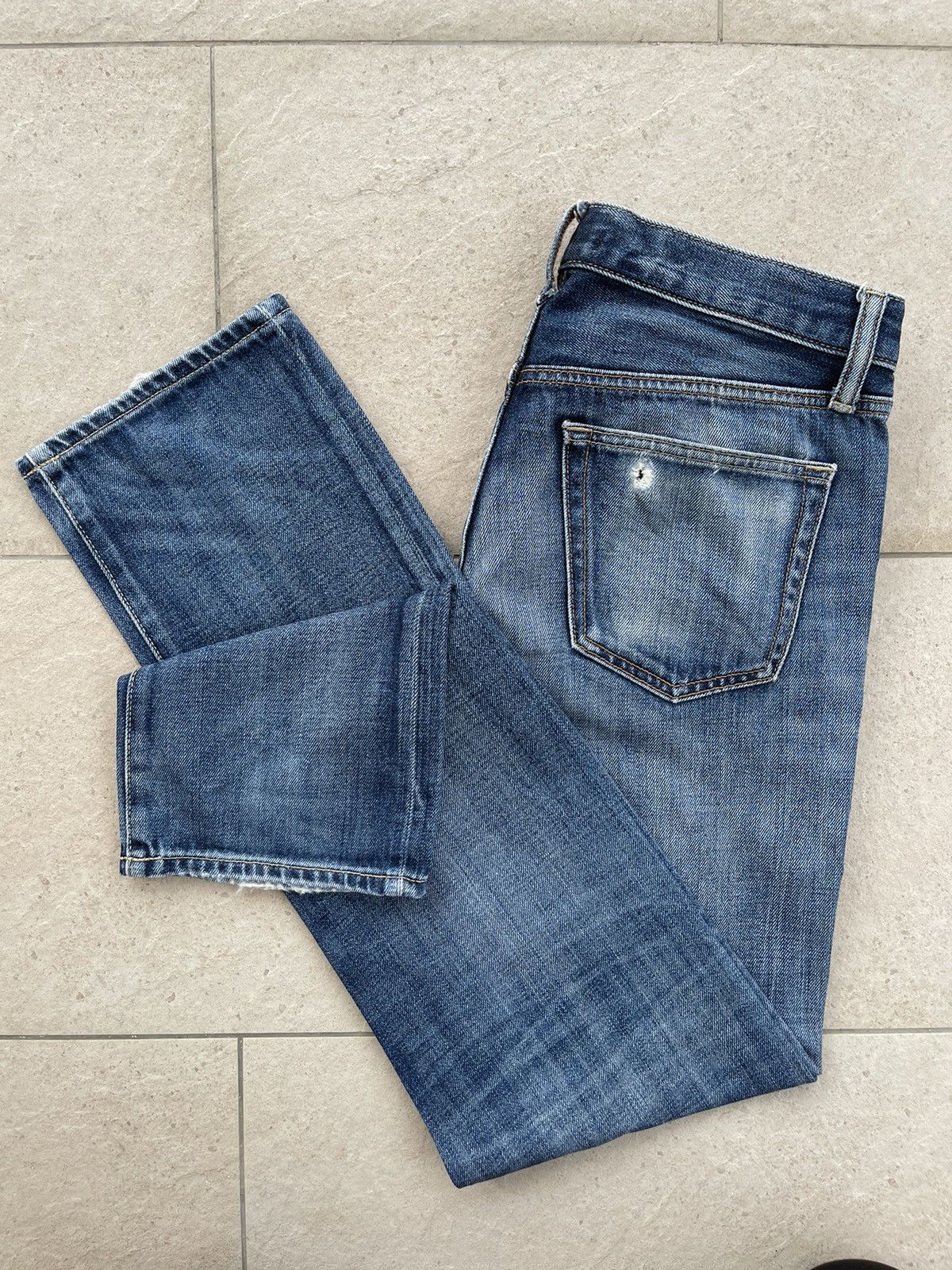 Japanese Brand × Uniqlo 🔥 Japanase Brands Uniqlo Distressed Denim W30🔥 Size US 30 / EU 46 - 11 Thumbnail