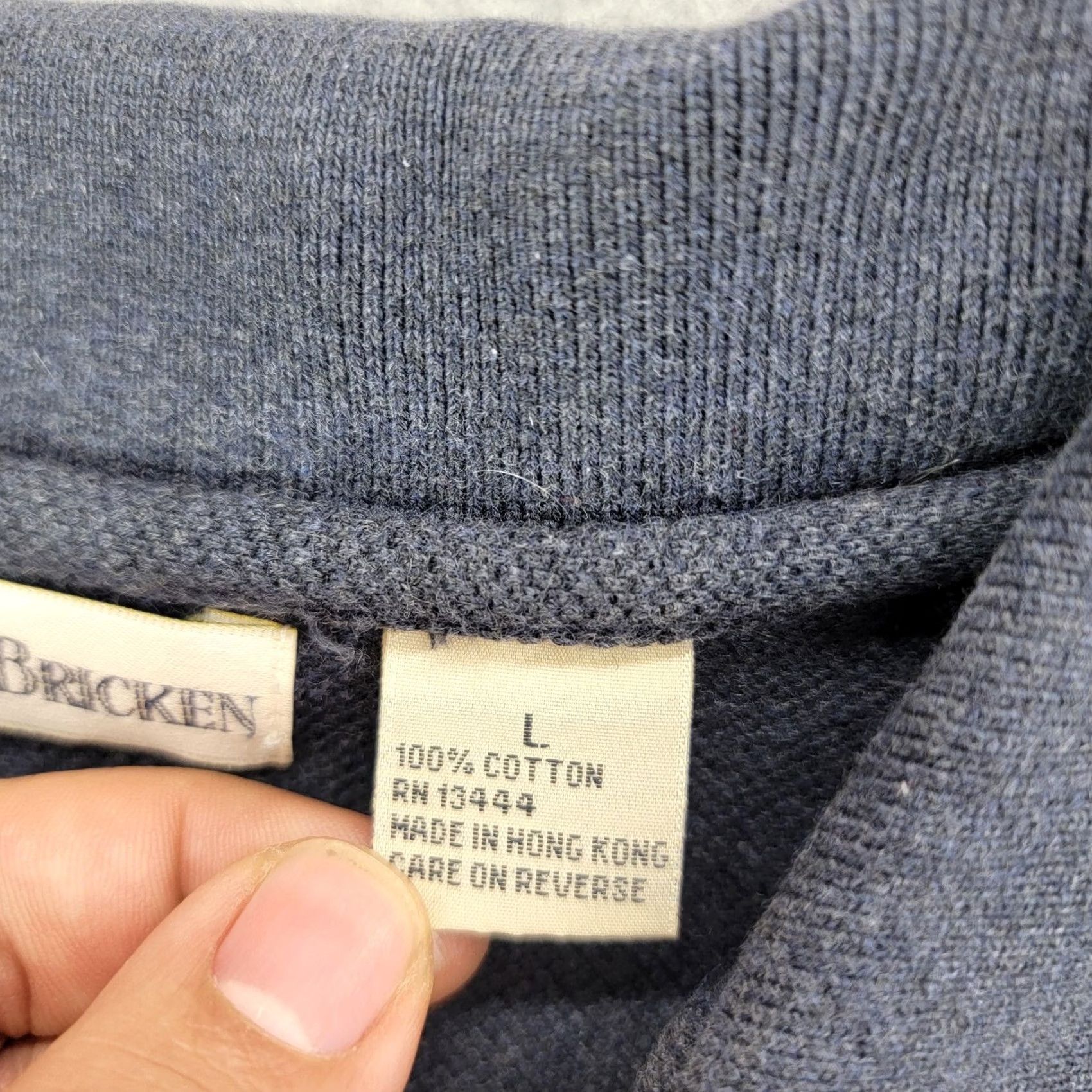 Vintage Barry Bricken Polo Shirt Mens L Blue Short Sleeve 100% Cotton Collared Knit Size US L / EU 52-54 / 3 - 3 Thumbnail