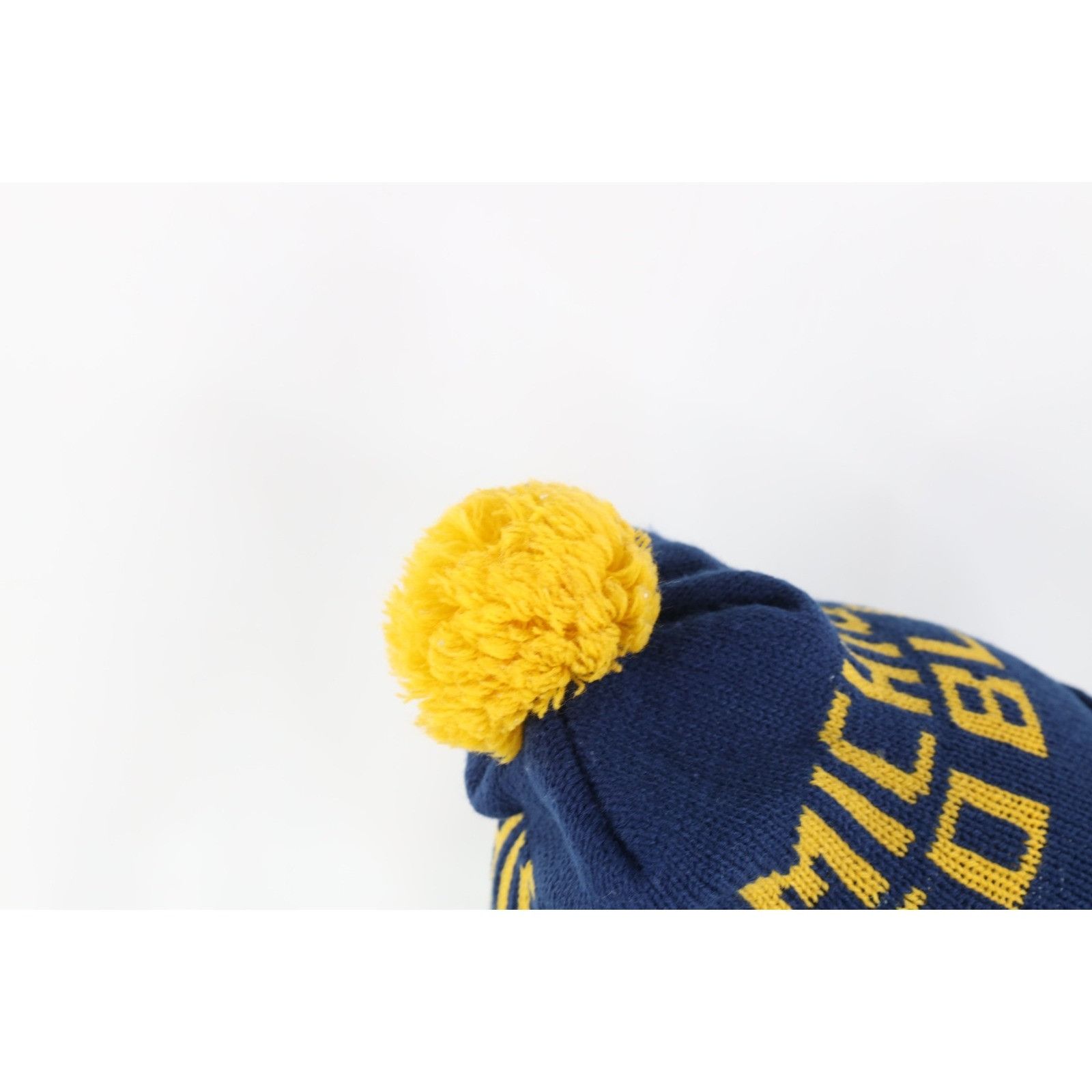 Vintage Vintage 90s University of Michigan Winter Knit Beanie Size ONE SIZE - 6 Thumbnail