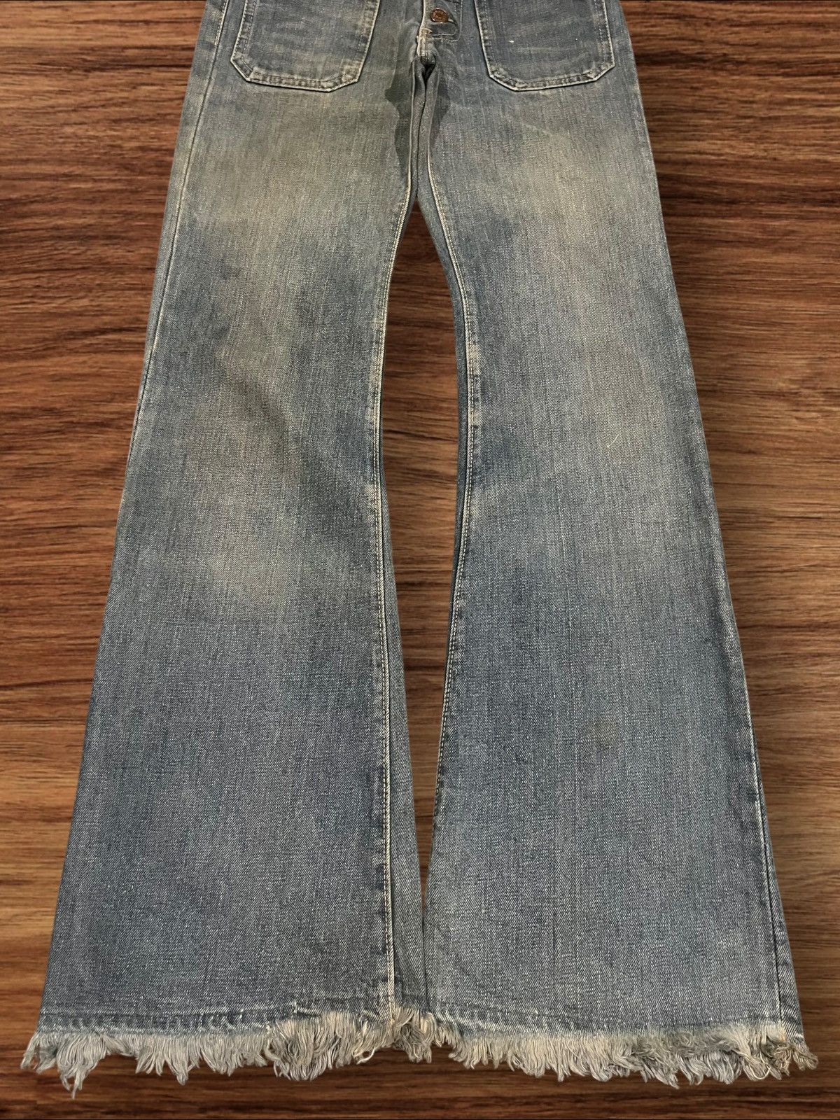 South2 West8 × Vintage Vintage 90s X-West Canton Bell Bottom Button Fly Flare Jeans Size 26" / US 2 / IT 38 - 9 Thumbnail